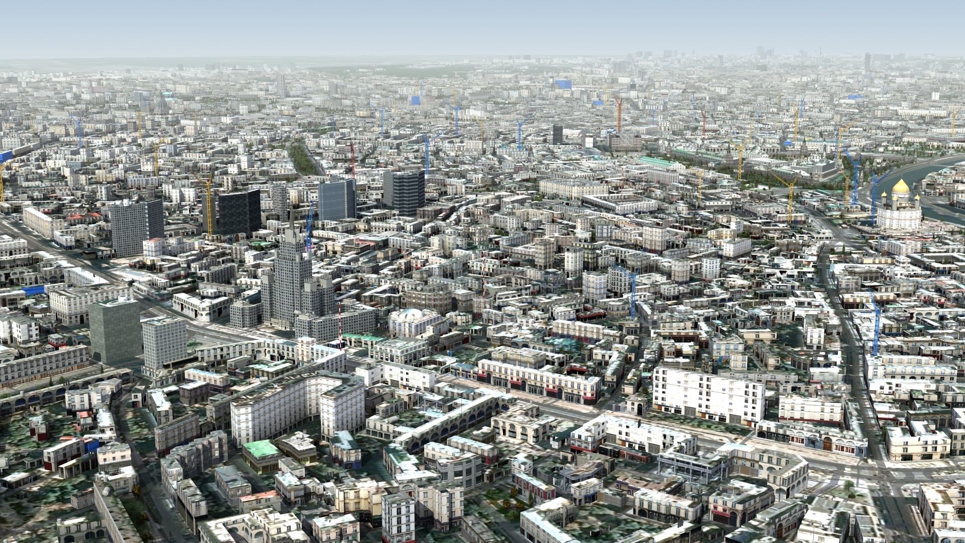 Moscow City Russia Low-poly 3D model_25