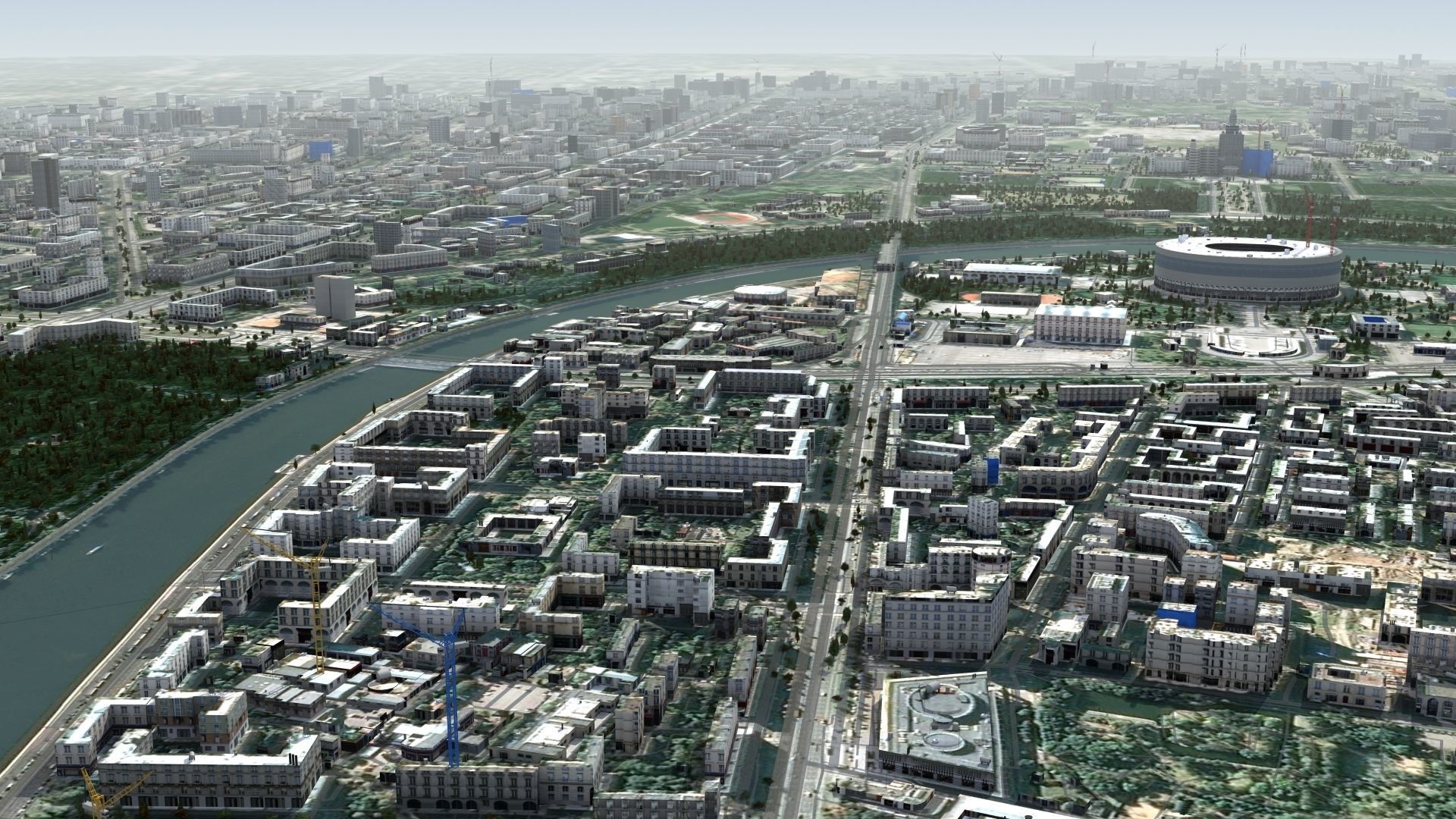 Moscow City Russia Low-poly 3D model_2