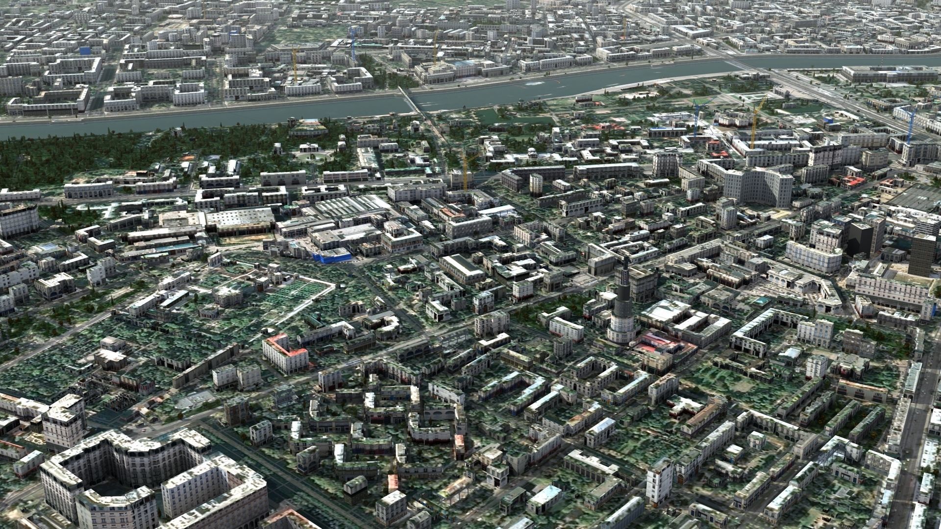 Moscow City Russia Low-poly 3D model_5