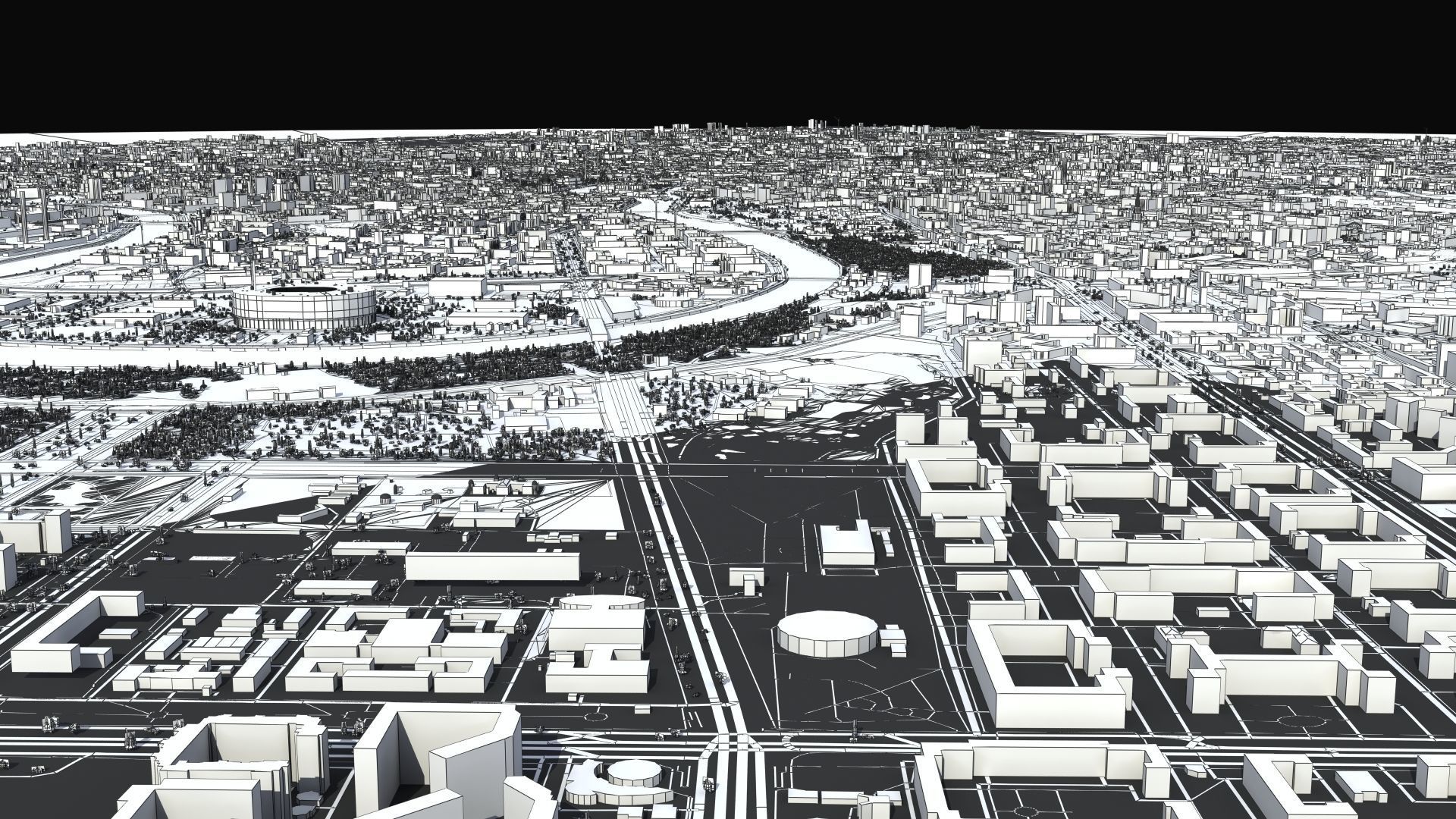 Moscow City Russia Low-poly 3D model_44