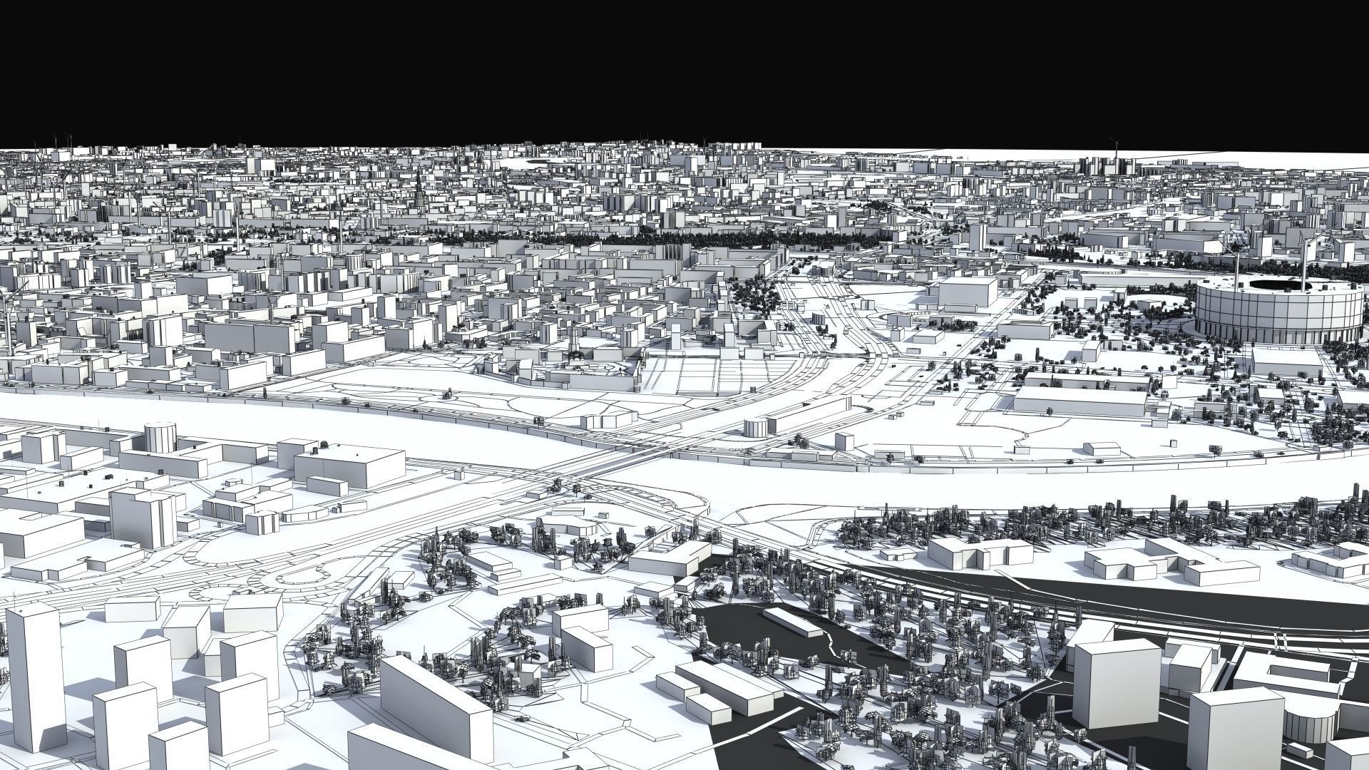 Moscow City Russia Low-poly 3D model_51