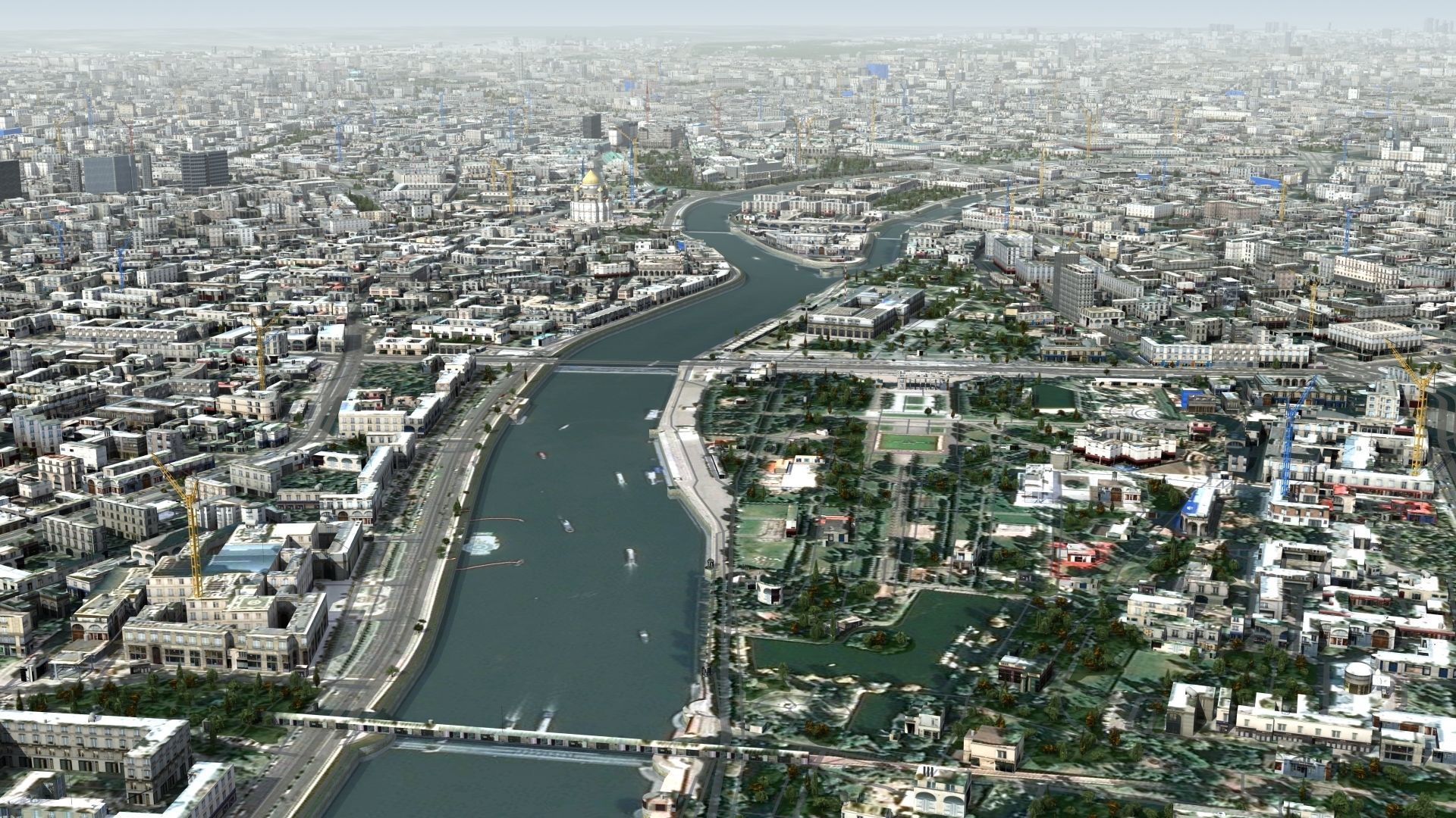 Moscow City Russia Low-poly 3D model_6