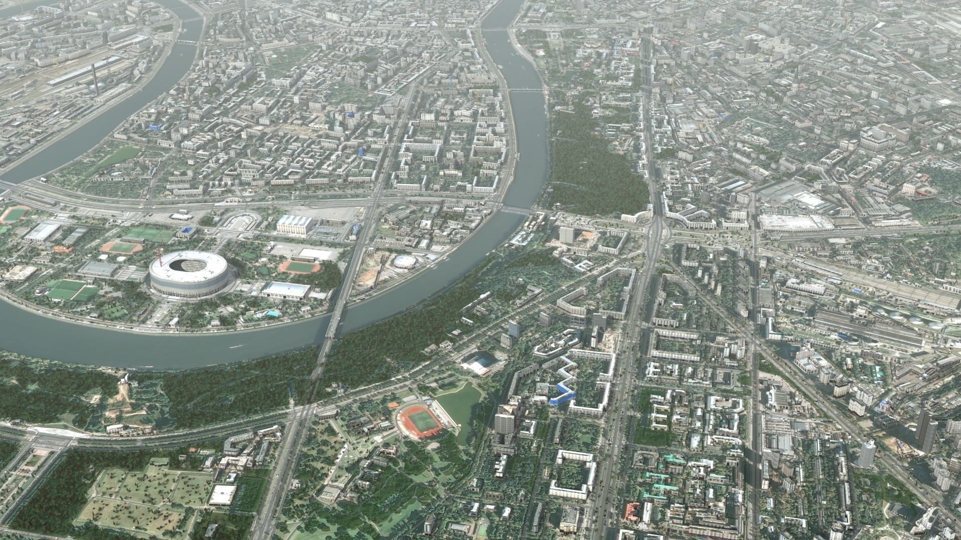 Moscow City Russia Low-poly 3D model_18