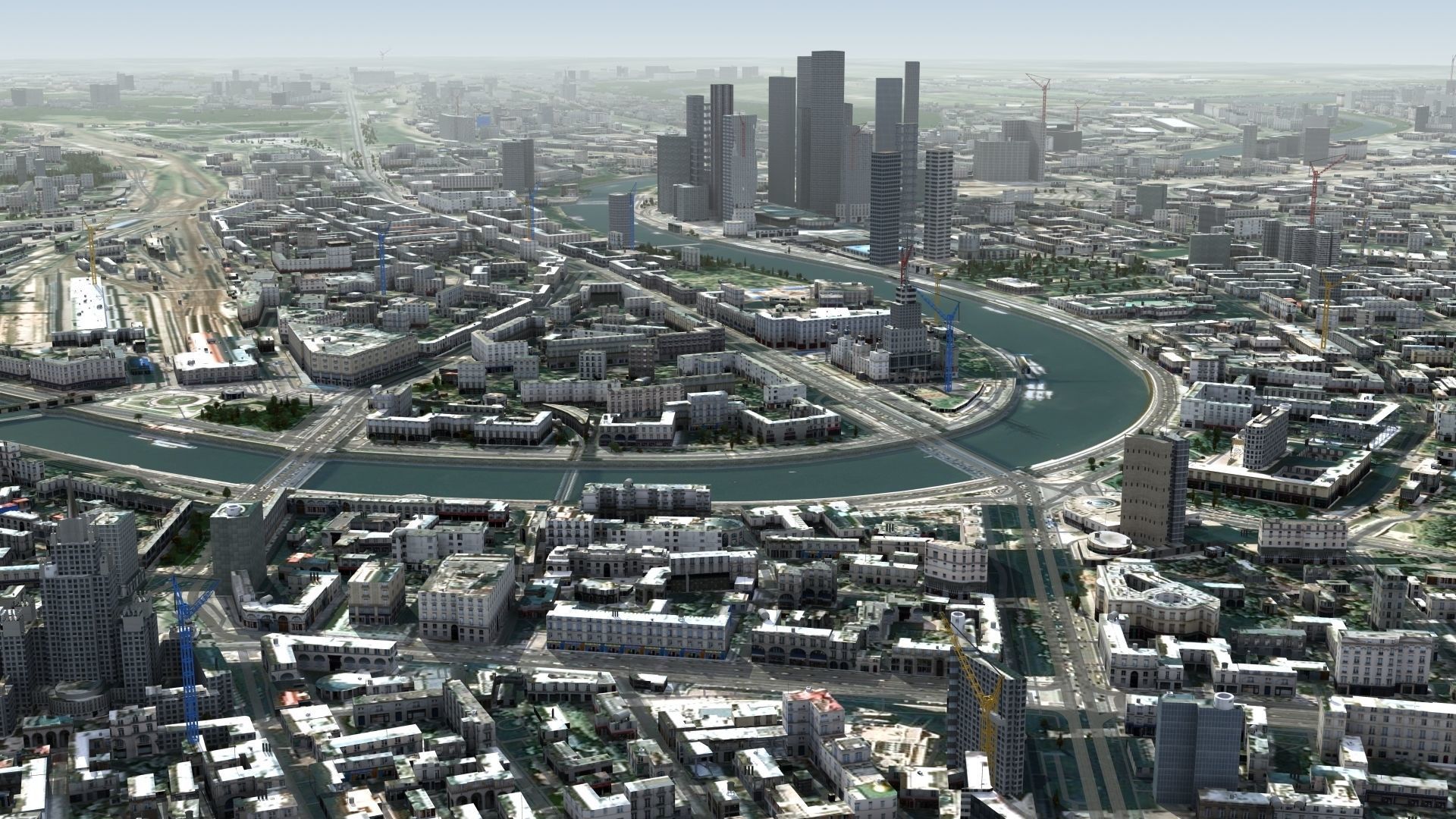 Moscow City Russia Low-poly 3D model_19