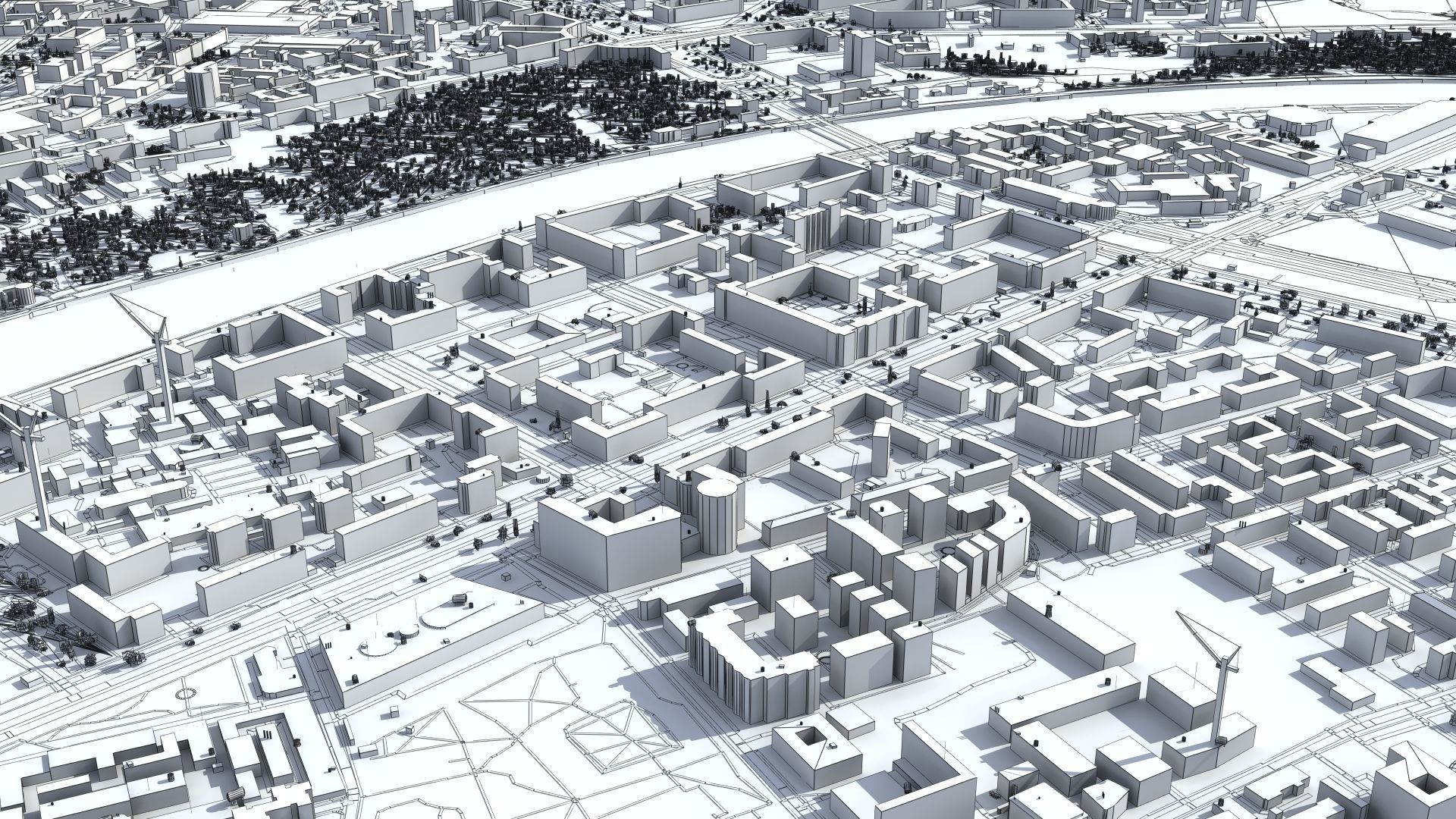 Moscow City Russia Low-poly 3D model_52