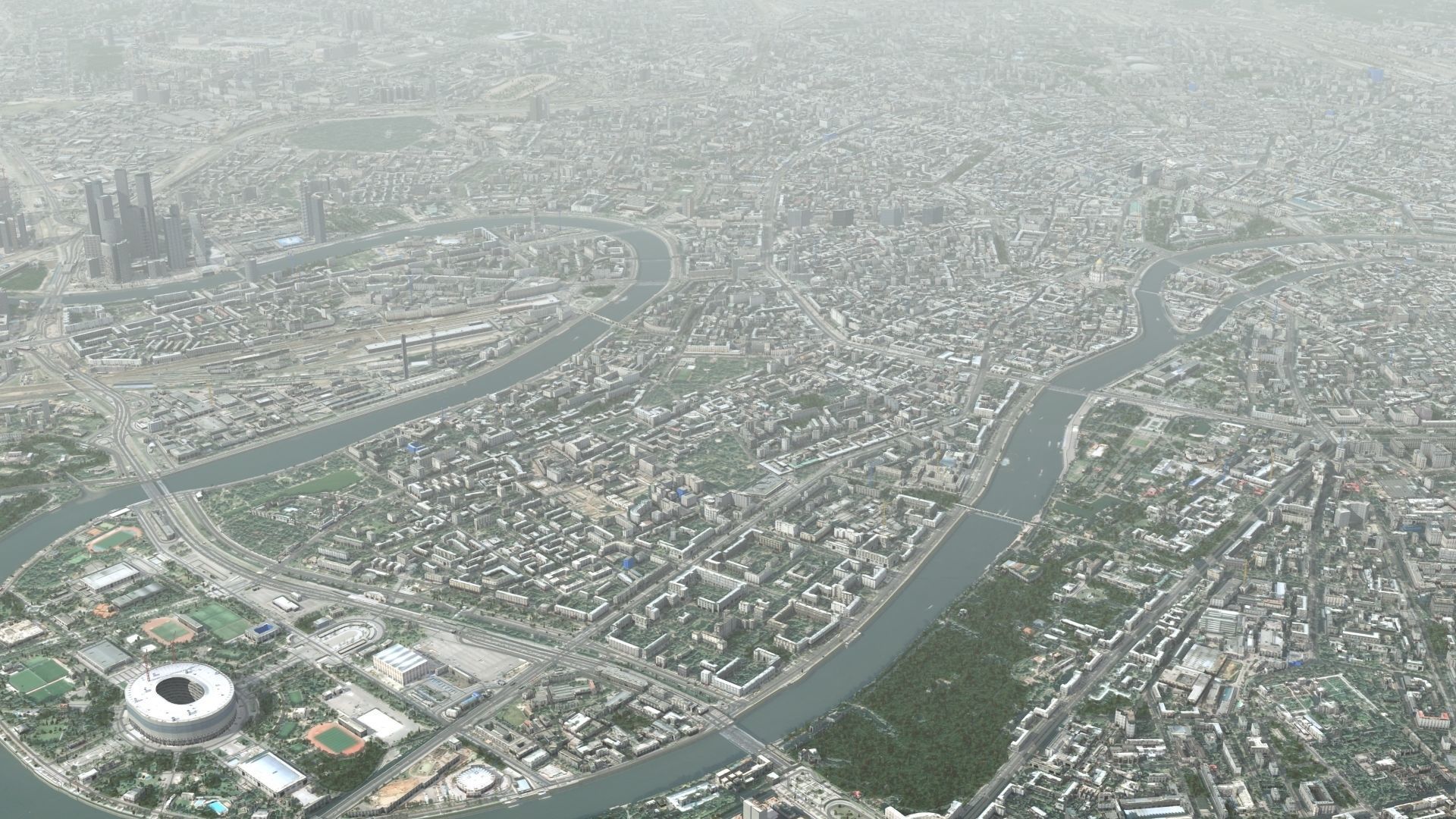 Moscow City Russia Low-poly 3D model_26