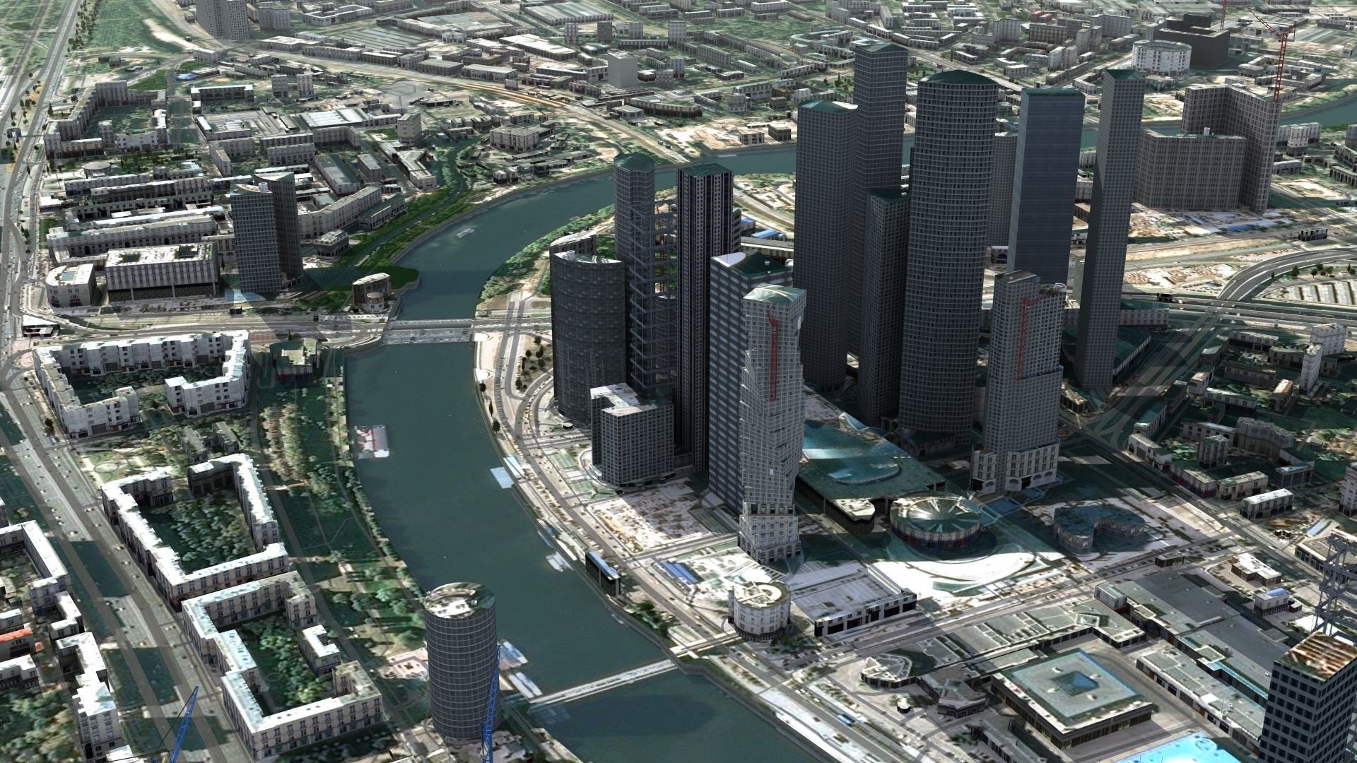 Moscow City Russia Low-poly 3D model_20