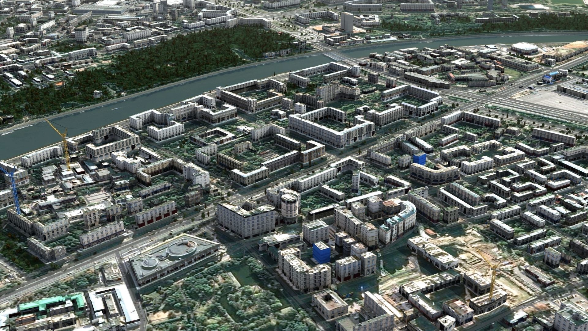 Moscow City Russia Low-poly 3D model_23