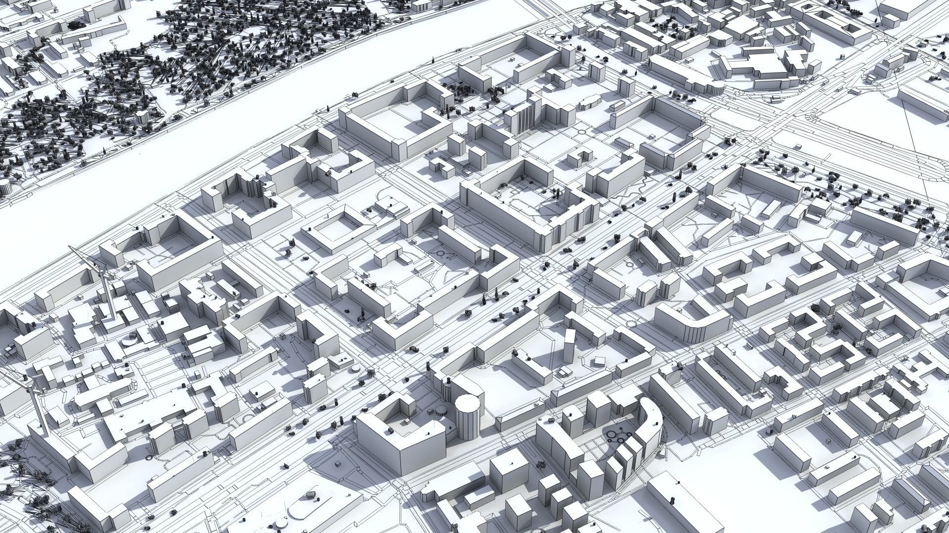 Moscow City Russia Low-poly 3D model_46
