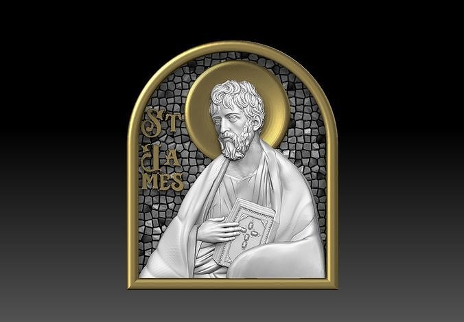 Saint James the Great  Apostle  CNC 3D PRINTING MODEL 3D print model
