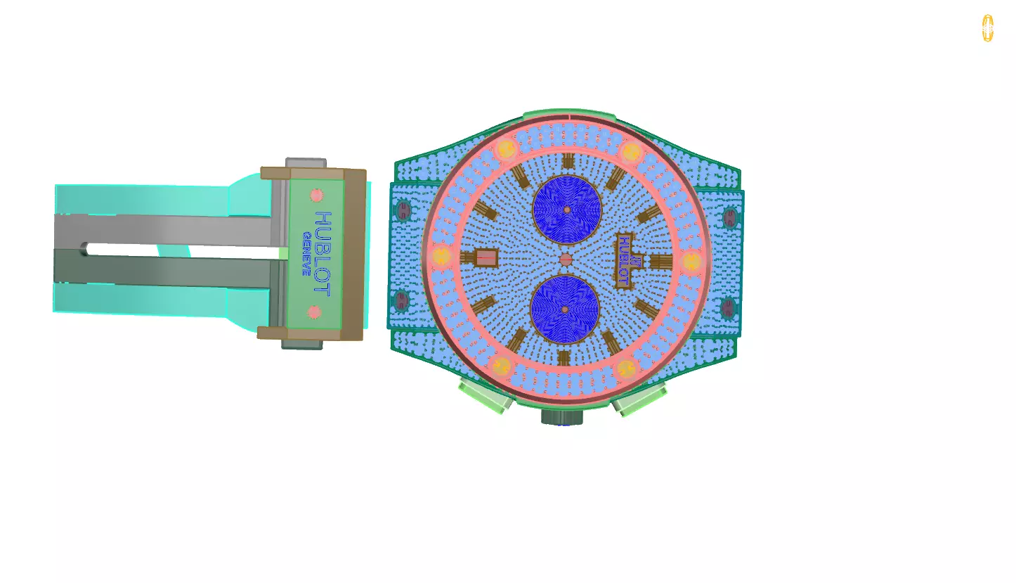watch with lights 3D print model_0