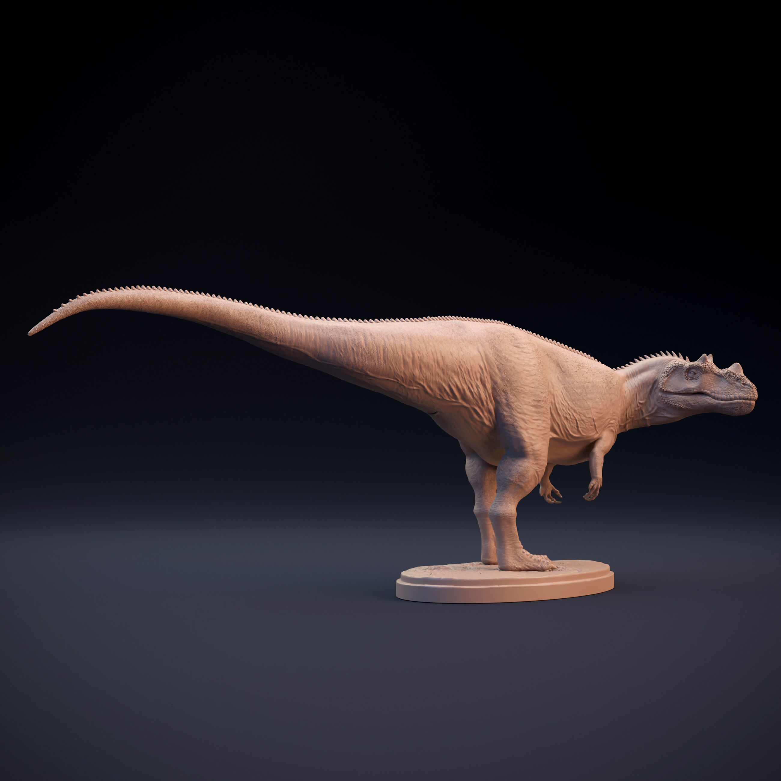 Ceratosaurus dinosaur statue 3D print model_6