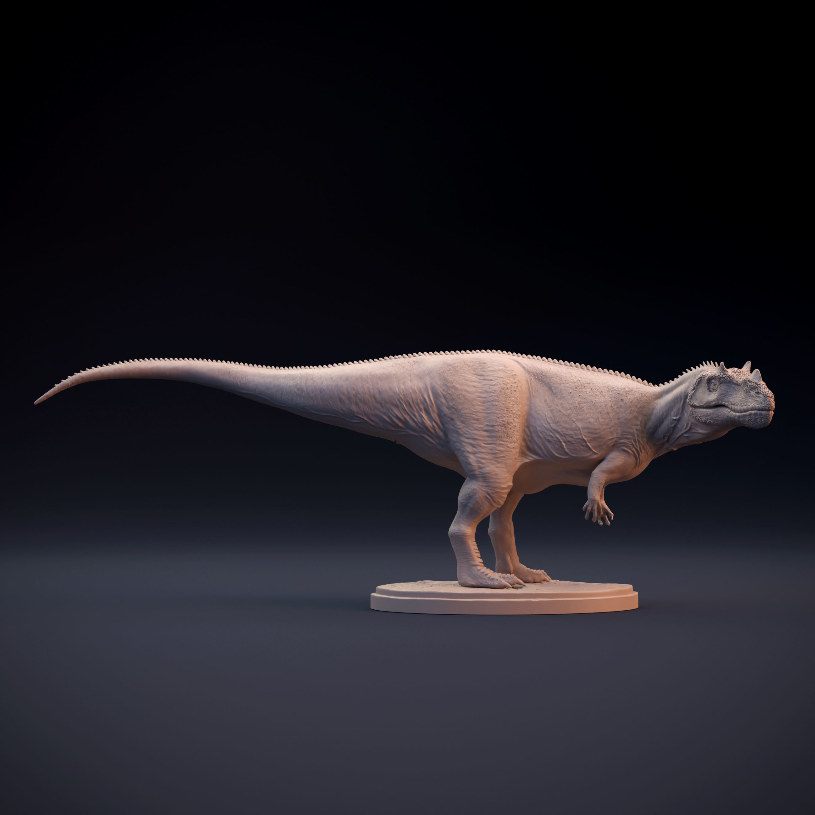 Ceratosaurus dinosaur statue 3D print model_5