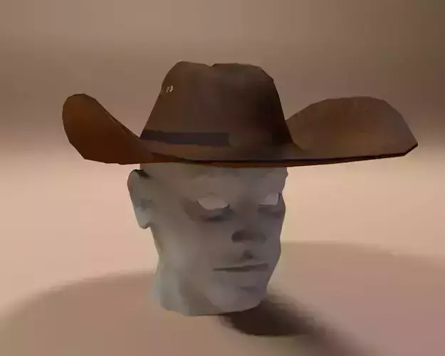 Cowboy Hat Low-poly 3D model