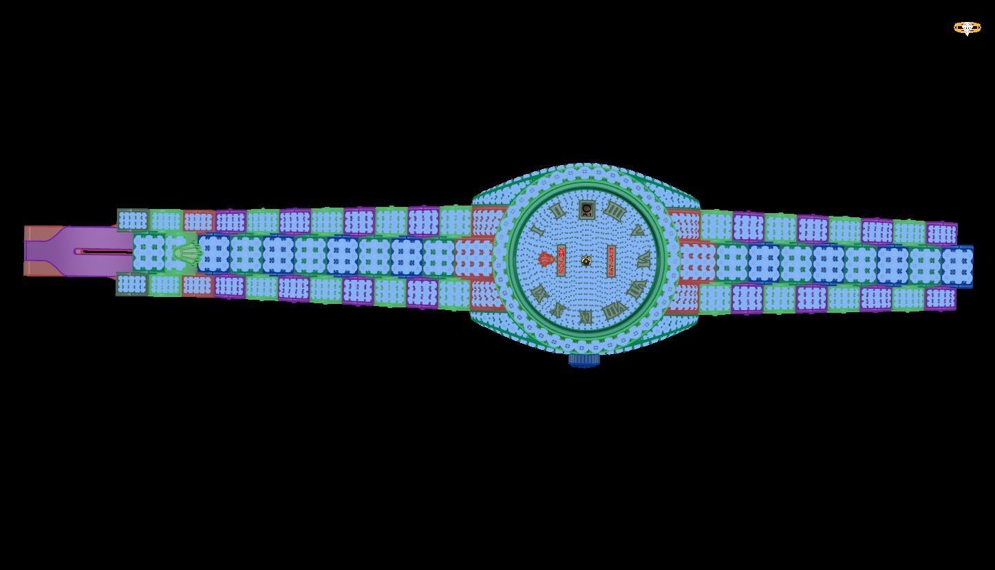 watch colorful 3D print model_1