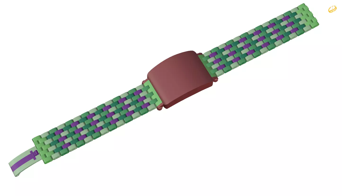 watch strap 3D print model_0