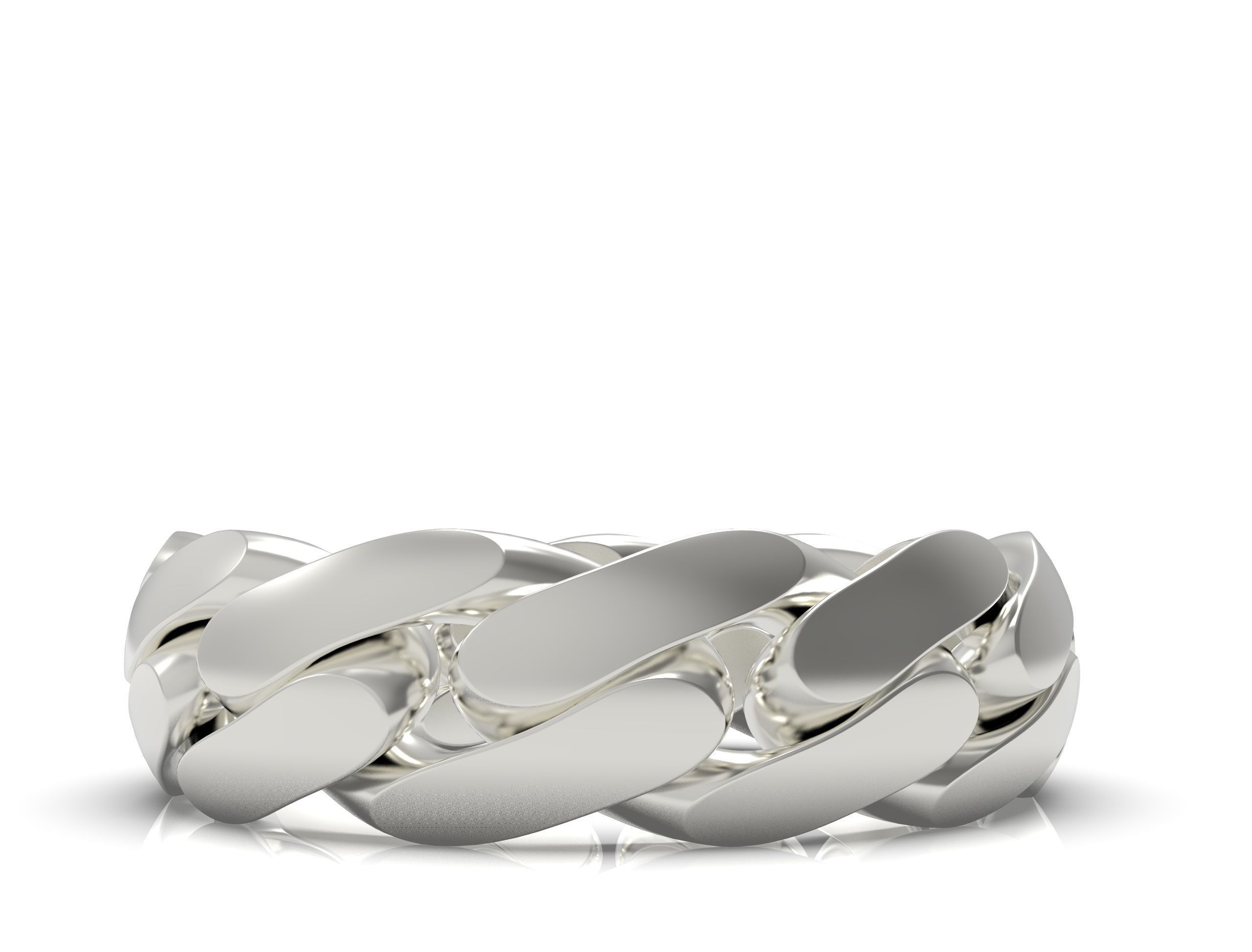 Cuban ring 6 mm wide size 64 3D print model_7