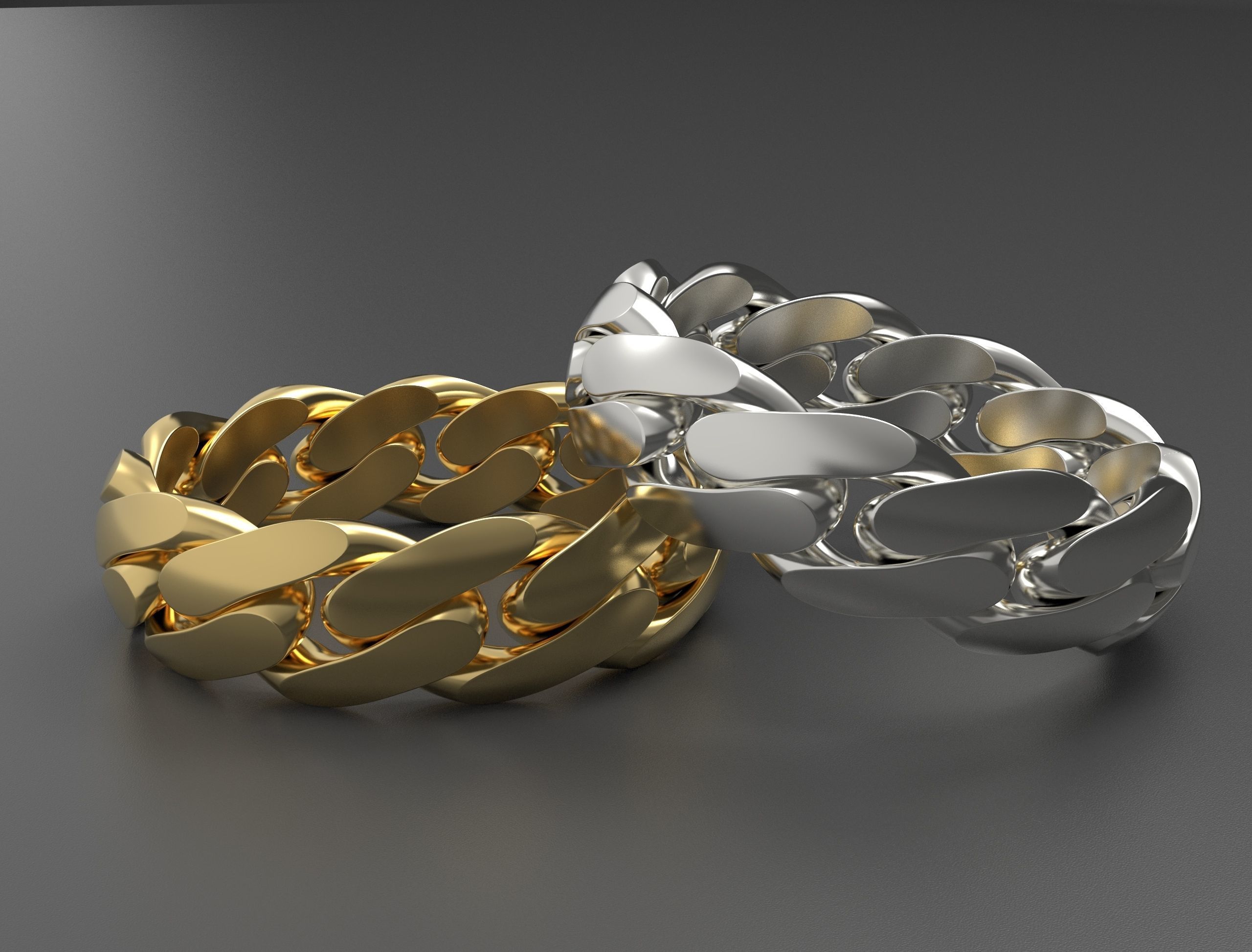 Cuban ring 6 mm wide size 64 3D print model_8