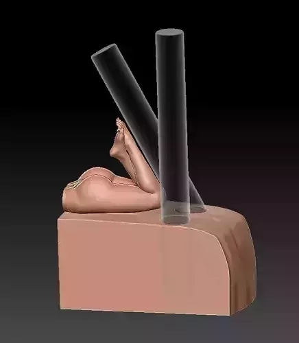 PEN HOLDER LYING LEGS 3D print model