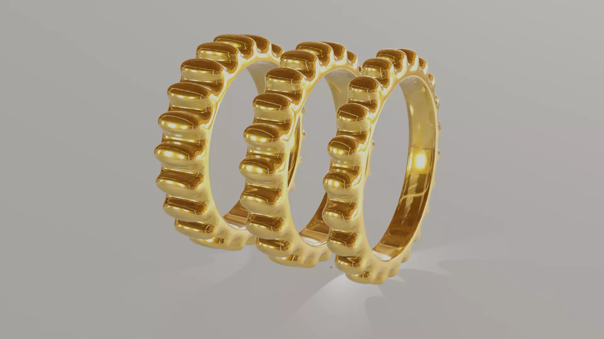 EU size 50 ladies ring band set 3D print model