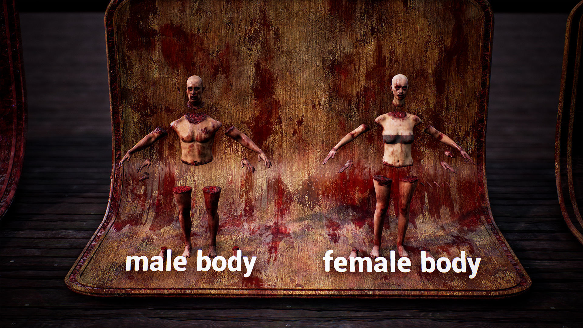 Mega body and bones parts with skulls collection Low-poly 3D model_7