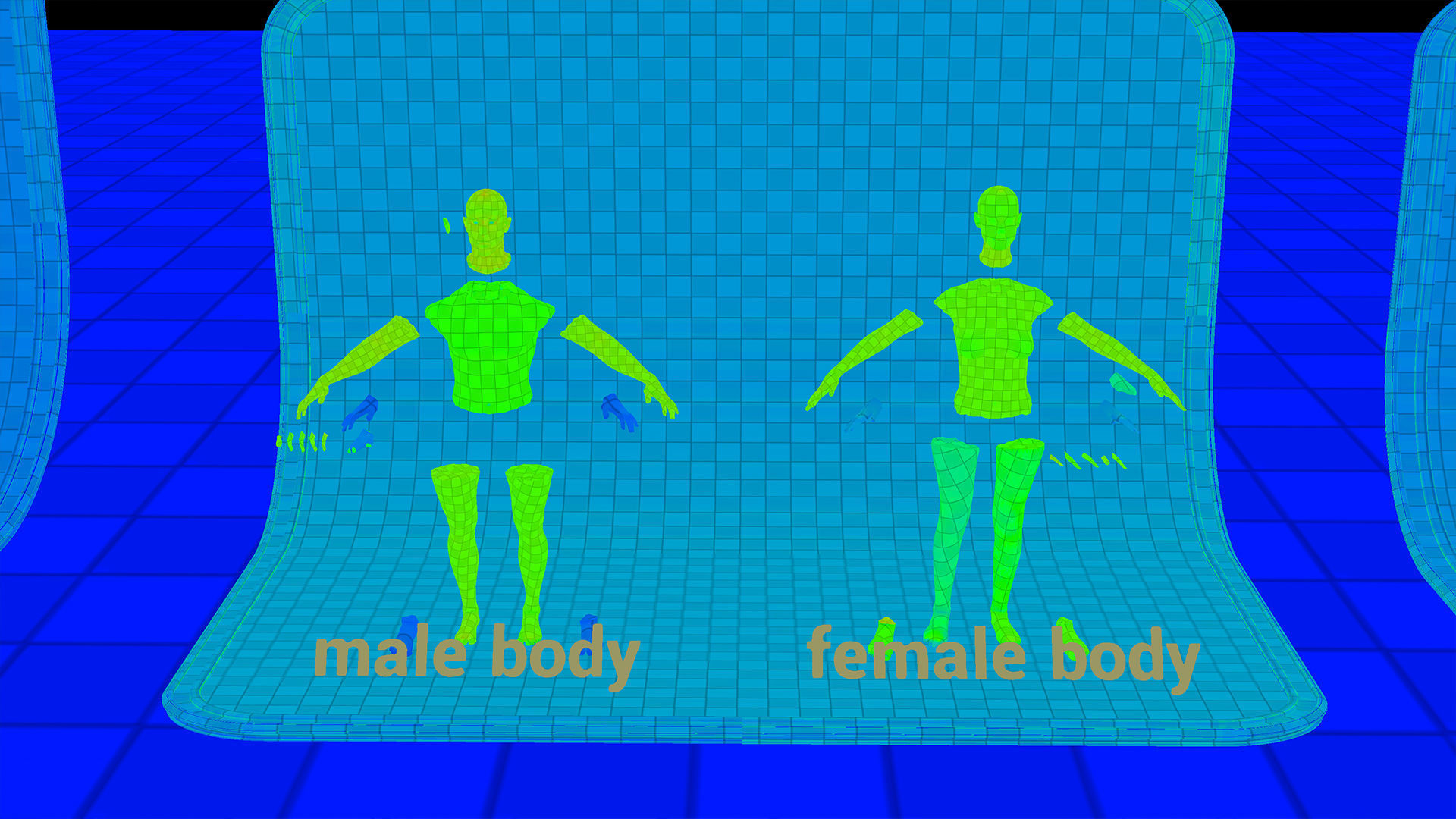 Mega body and bones parts with skulls collection Low-poly 3D model_49