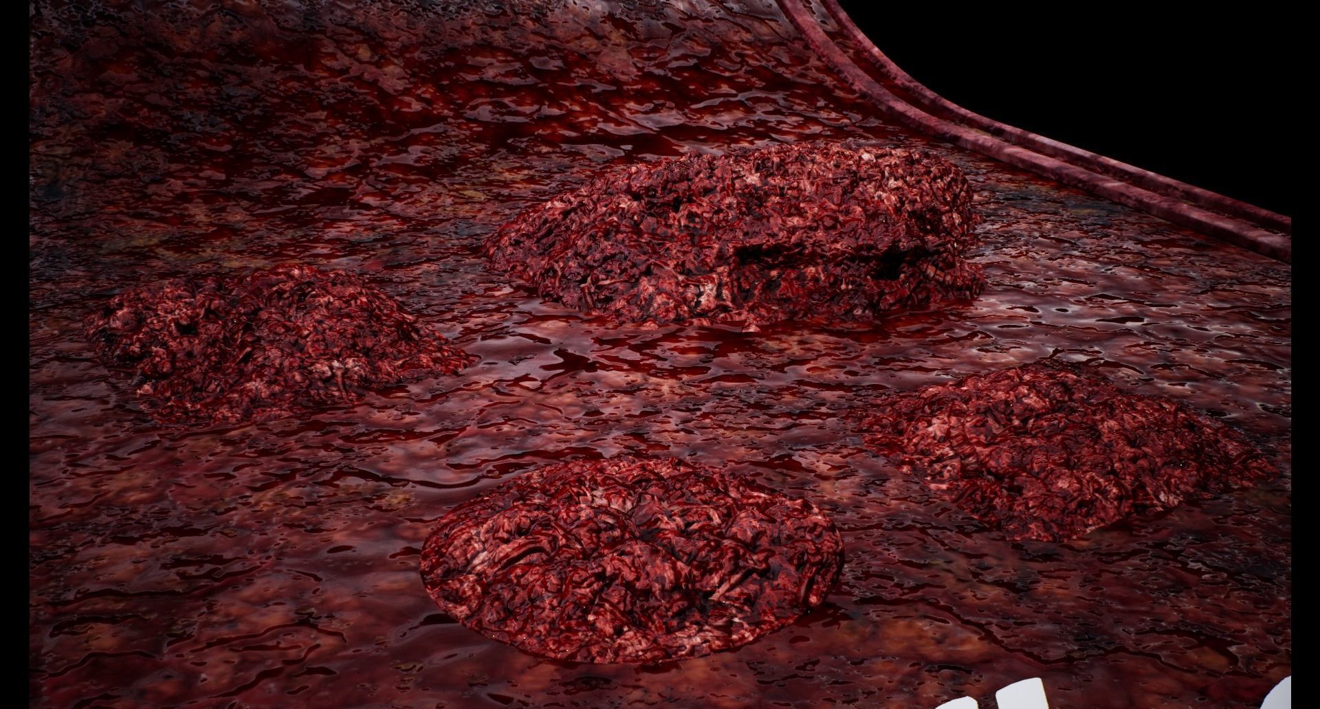 Mega body and bones parts with skulls collection Low-poly 3D model_27