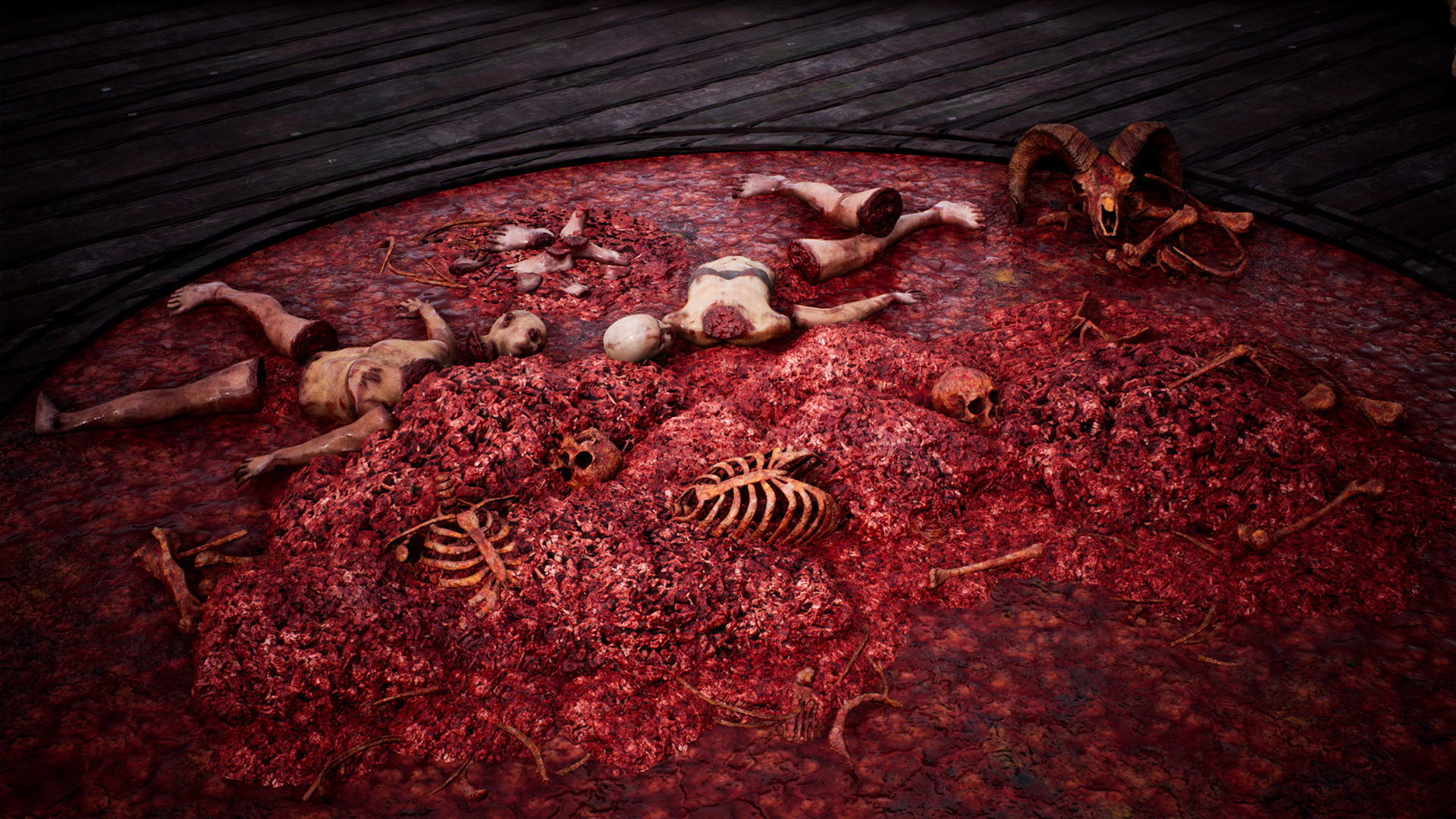 Mega body and bones parts with skulls collection Low-poly 3D model_1