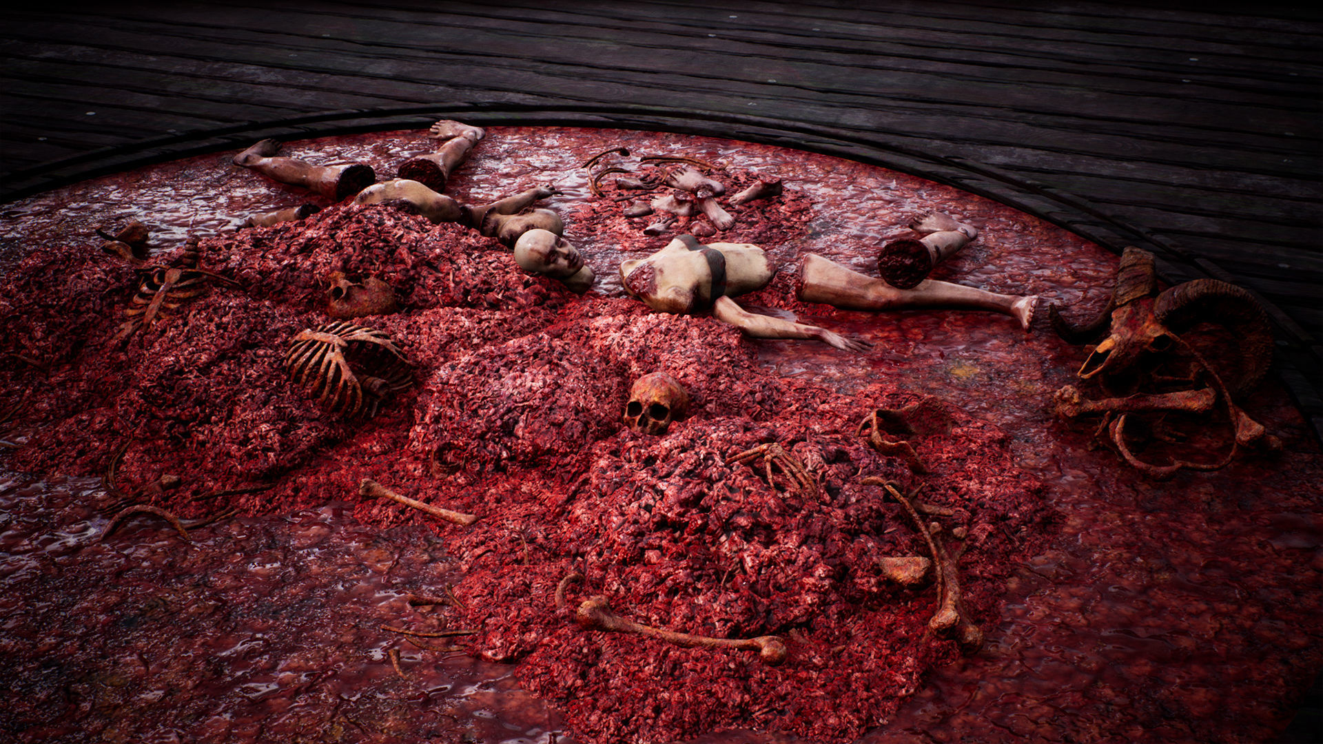 Mega body and bones parts with skulls collection Low-poly 3D model_10