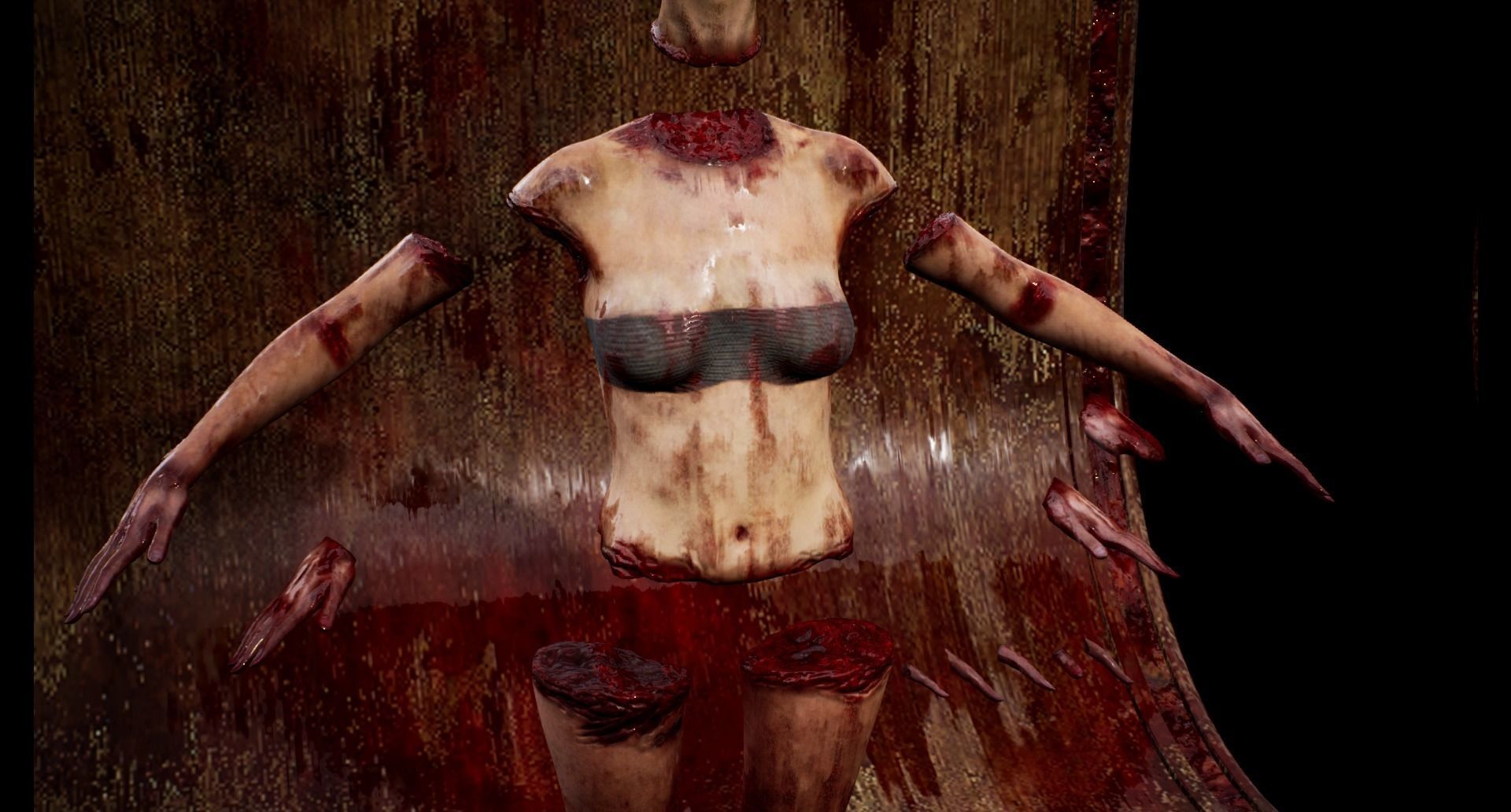 Mega body and bones parts with skulls collection Low-poly 3D model_37