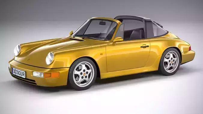 Porsche 911 964 Targa 1993 3D model