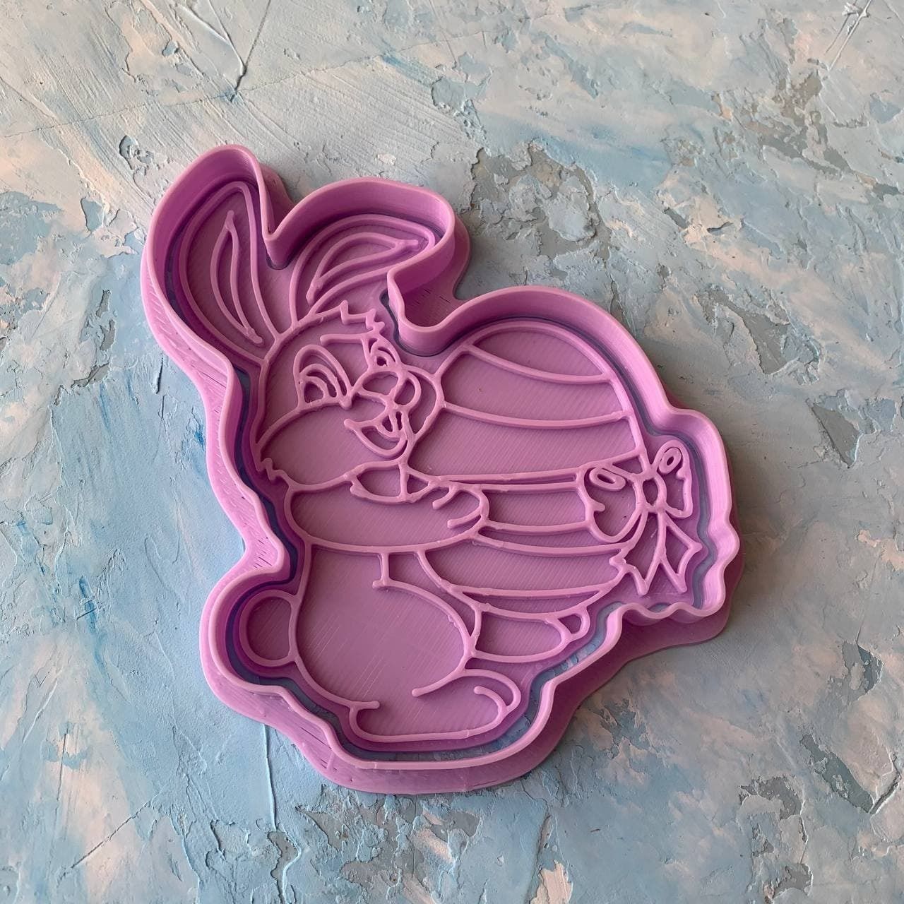 Easter bunny Cookie Cutter 3D print model_5