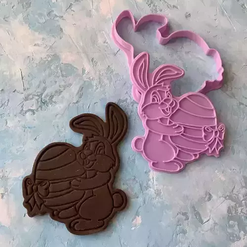 Easter bunny Cookie Cutter 3D print model
