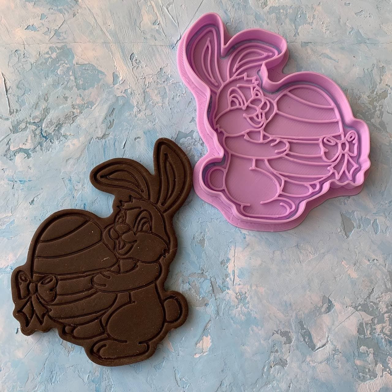 Easter bunny Cookie Cutter 3D print model_2