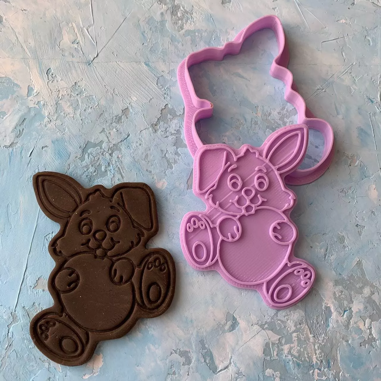 Easter bunny Cookie Cutter 3D print model