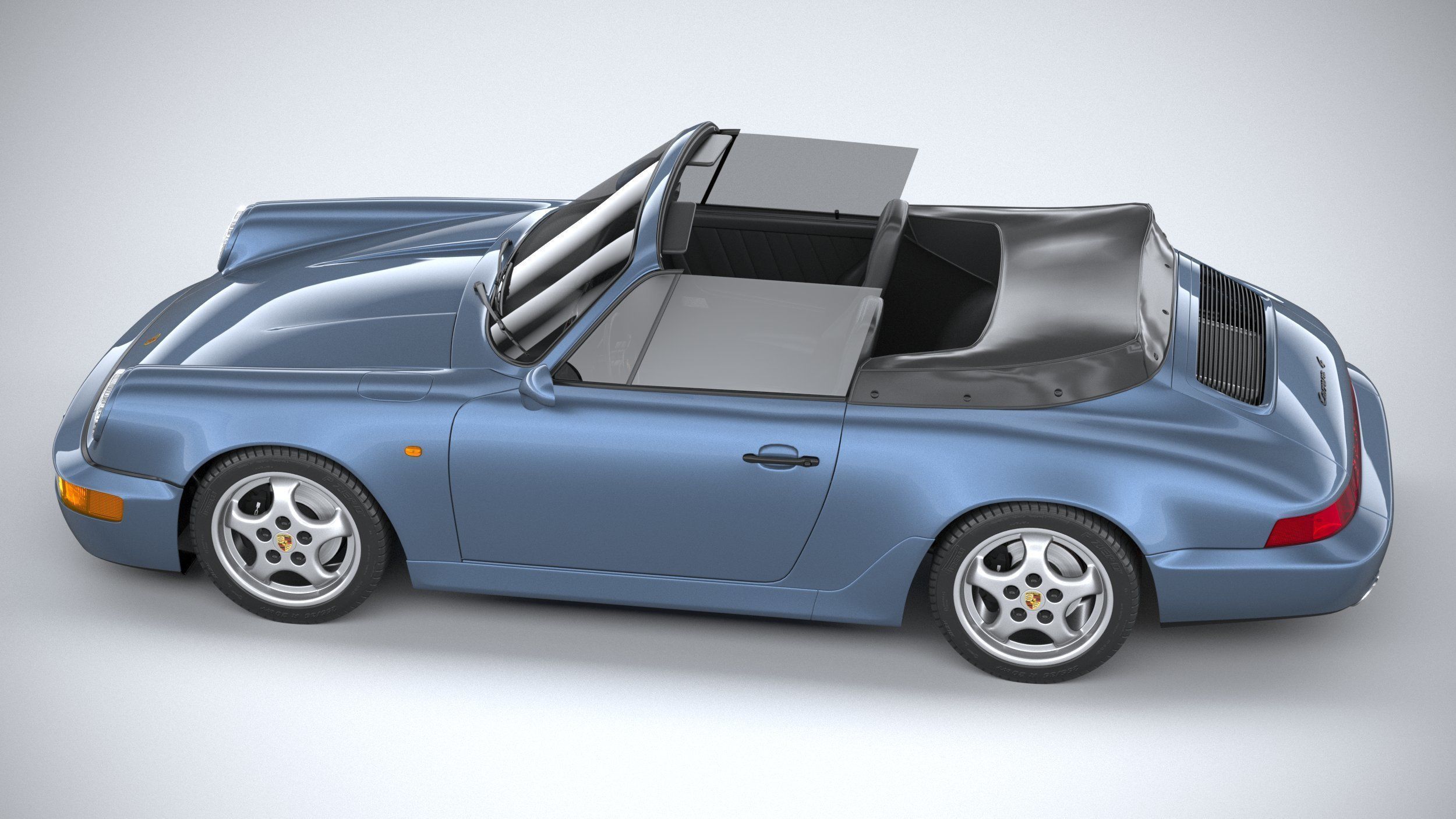 Porsche 911 964 Cabrio 1993 3D model_9