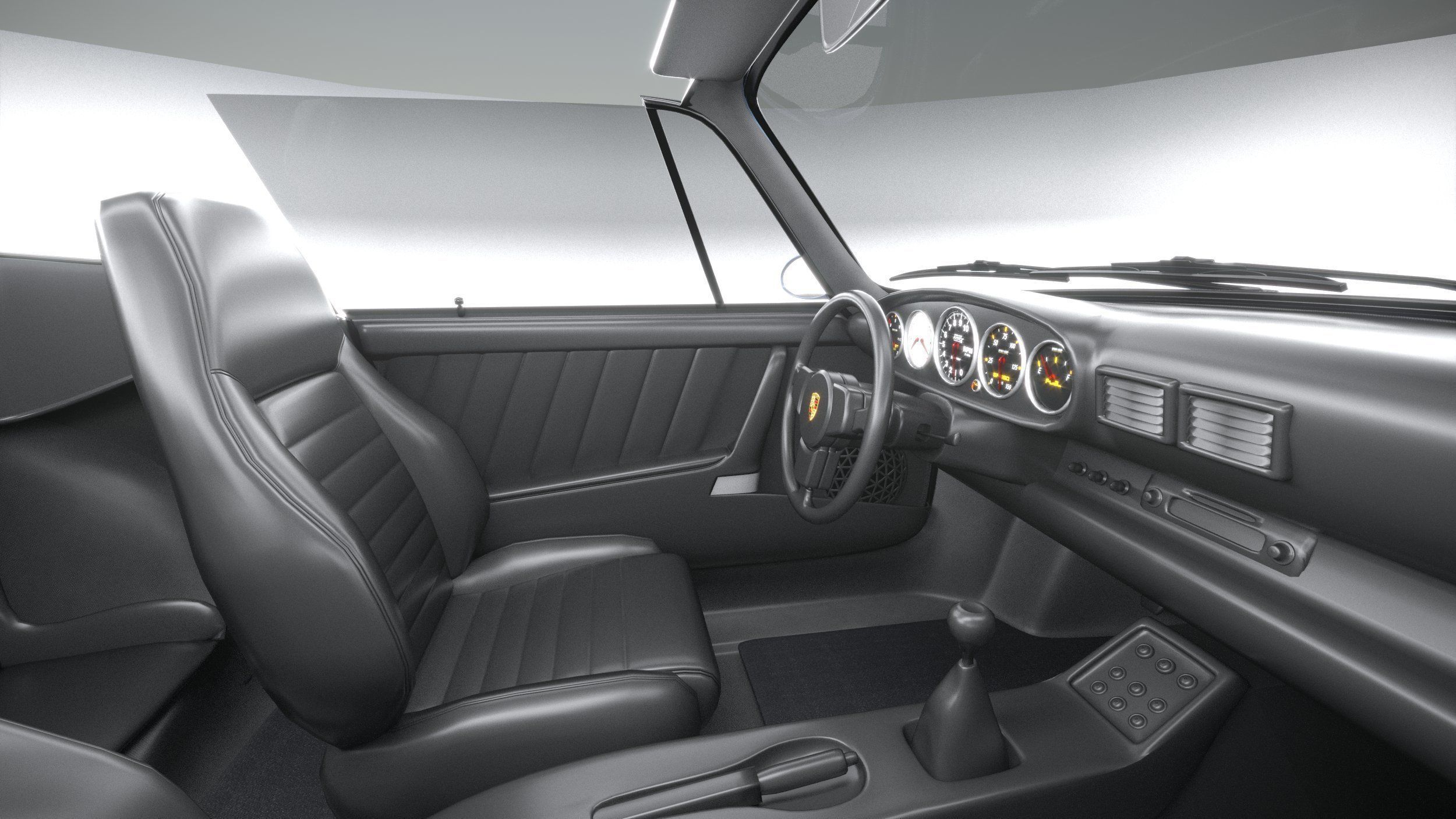 Porsche 911 964 Cabrio 1993 3D model_28