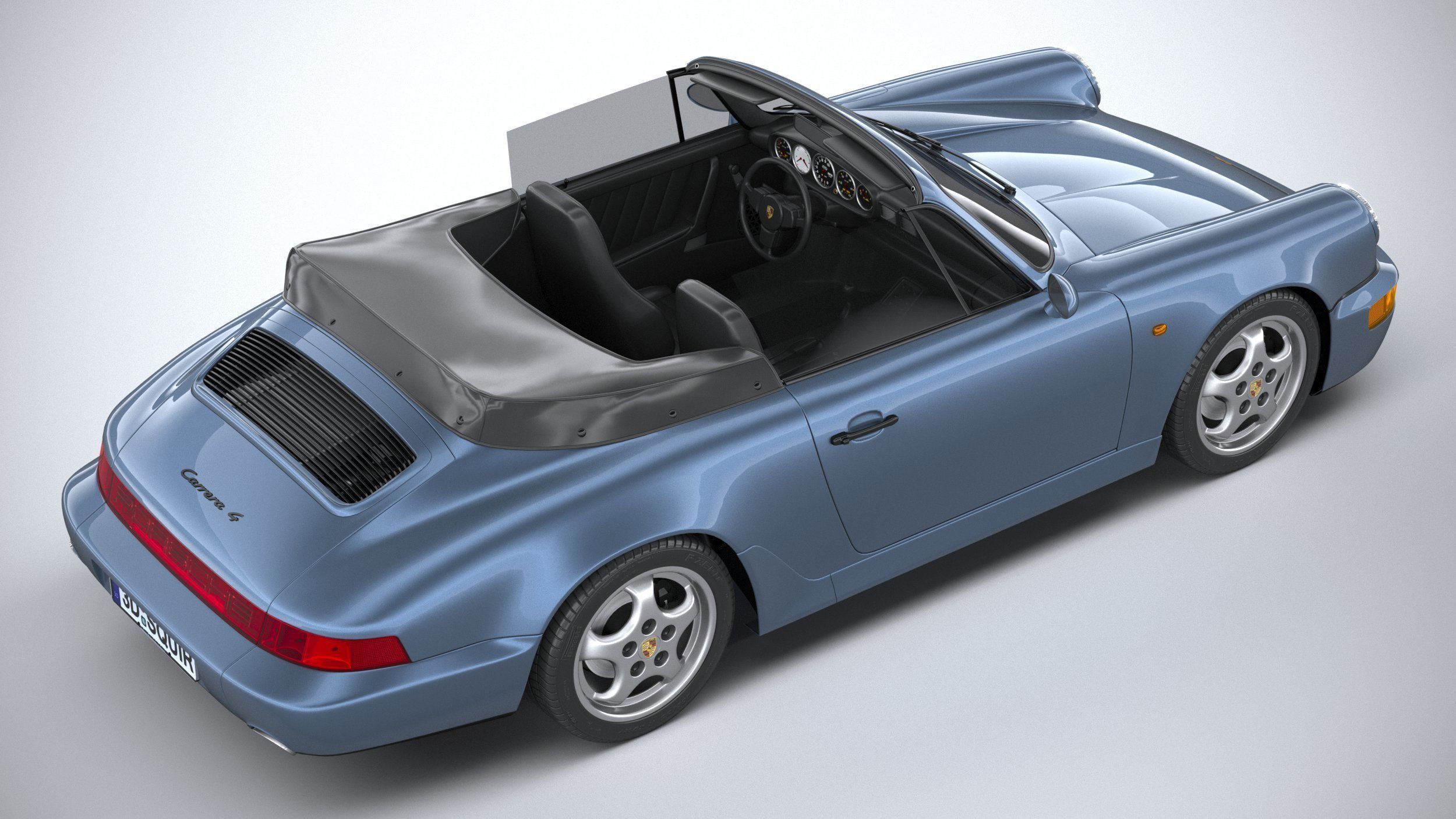 Porsche 911 964 Cabrio 1993 3D model_10