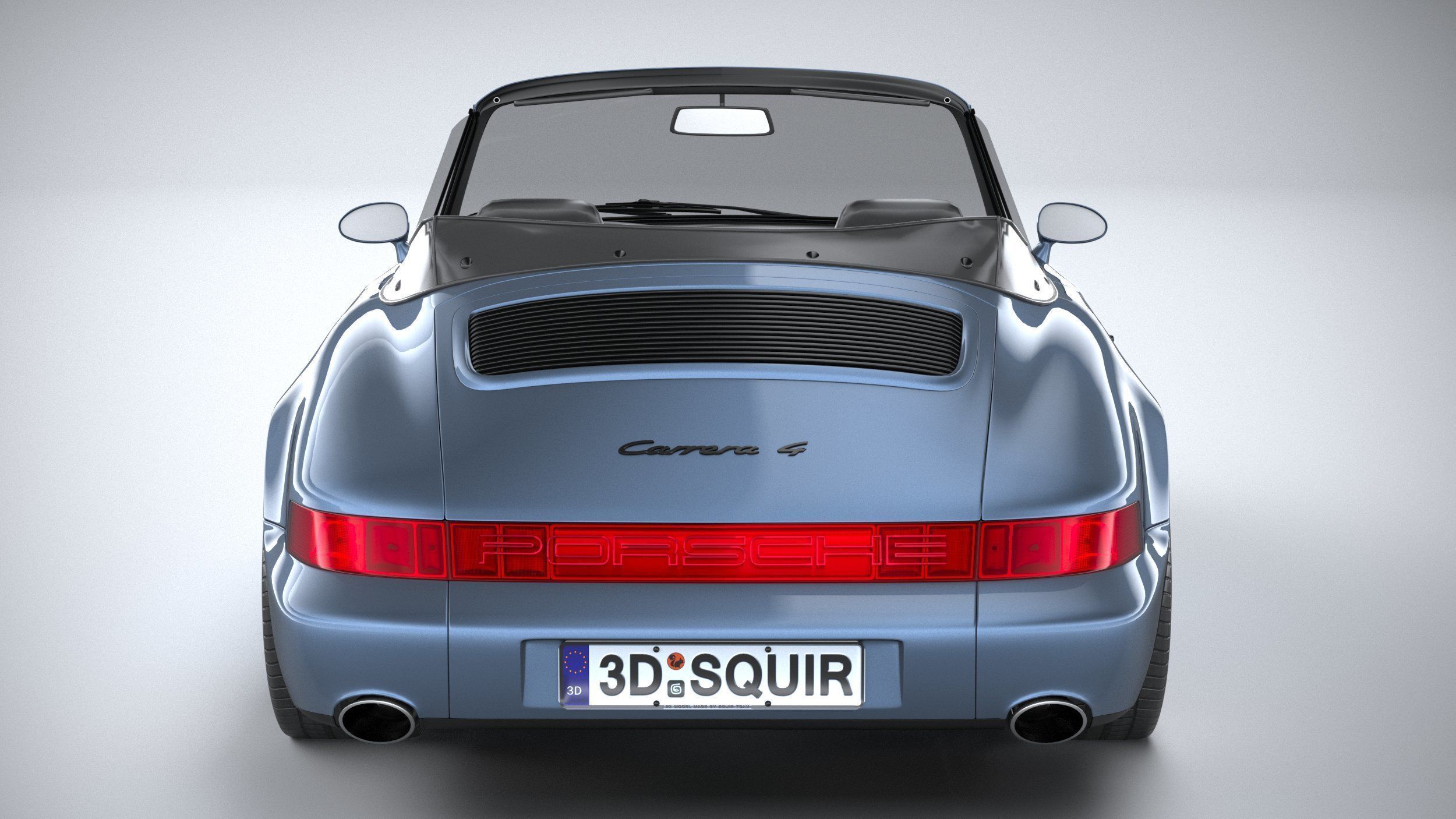 Porsche 911 964 Cabrio 1993 3D model_4