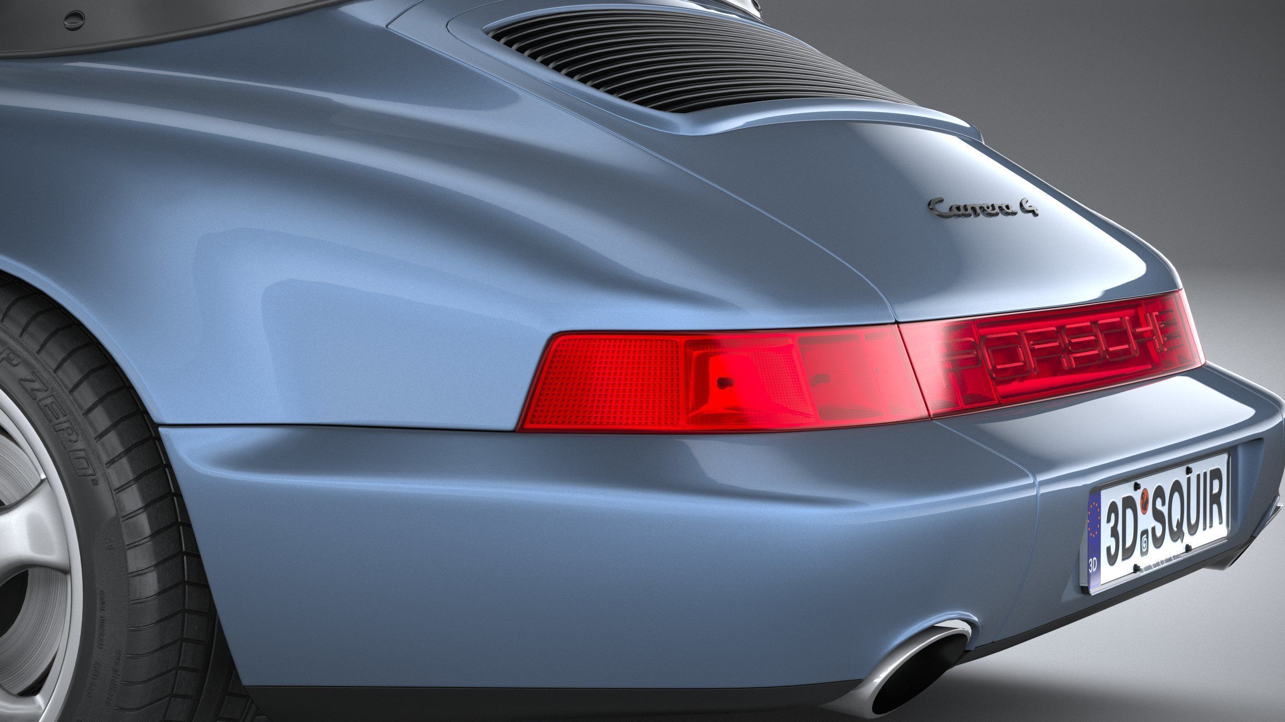 Porsche 911 964 Cabrio 1993 3D model_6