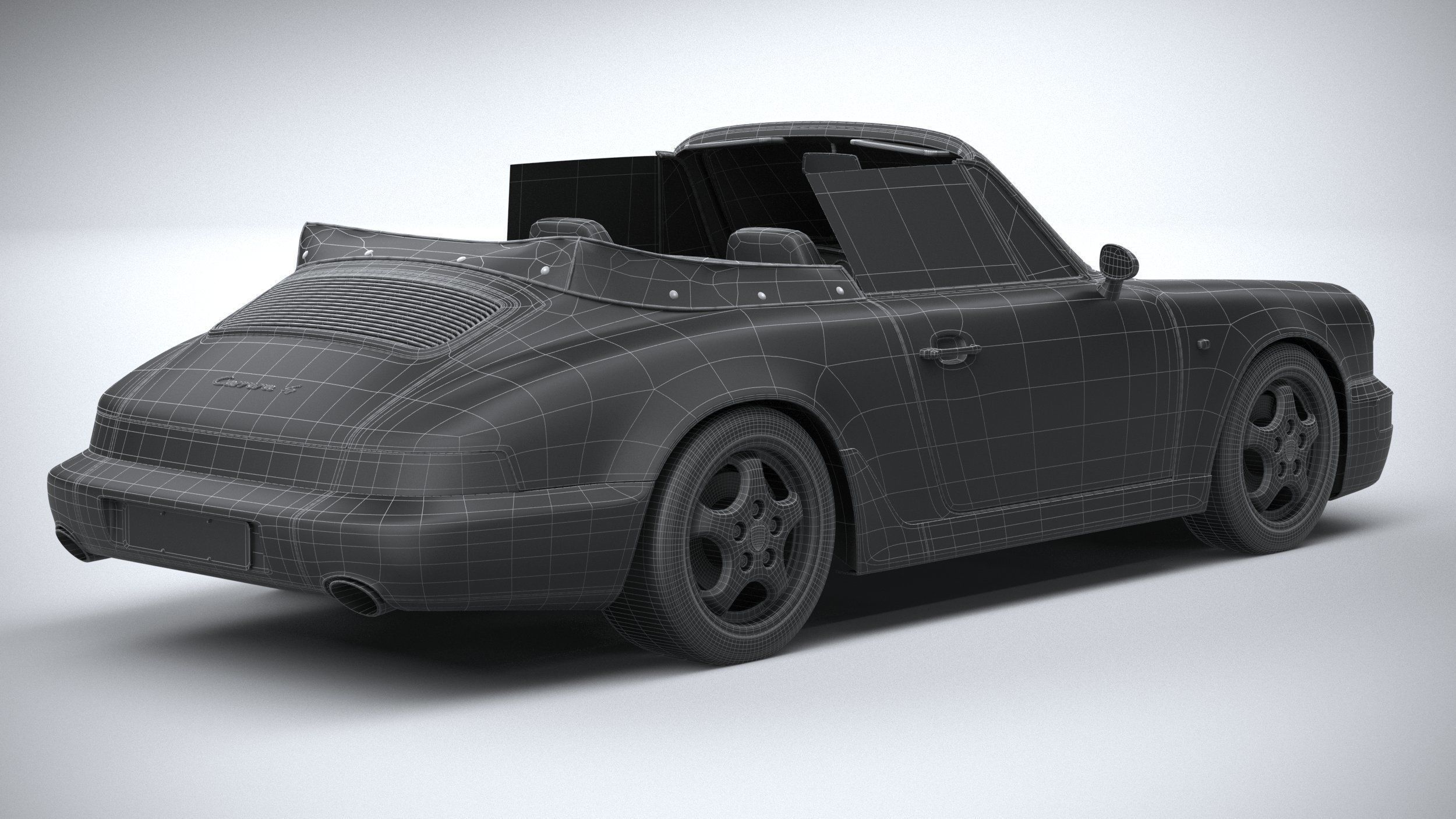 Porsche 911 964 Cabrio 1993 3D model_32