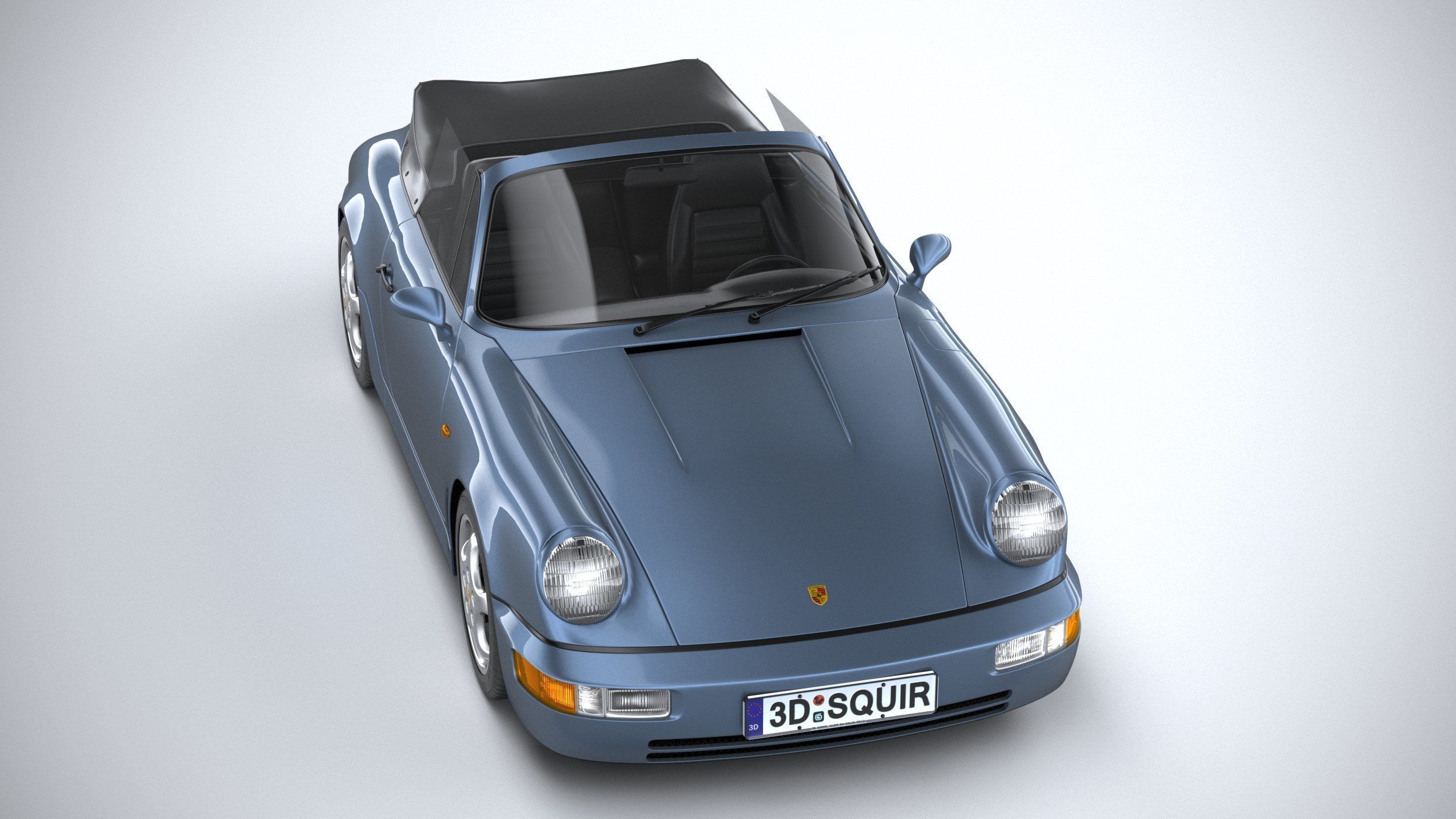 Porsche 911 964 Cabrio 1993 3D model_12
