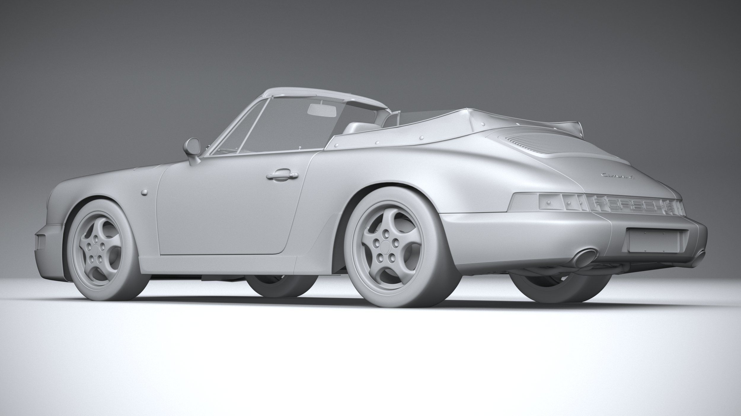Porsche 911 964 Cabrio 1993 3D model_21