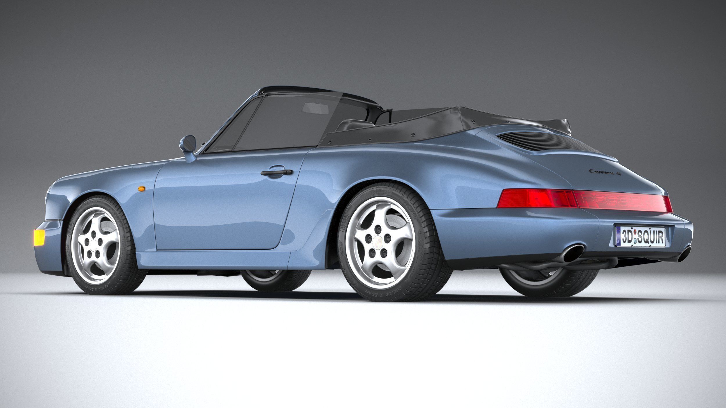 Porsche 911 964 Cabrio 1993 3D model_5