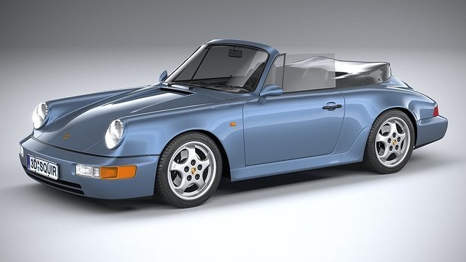 Porsche 911 964 Cabrio 1993 3D model