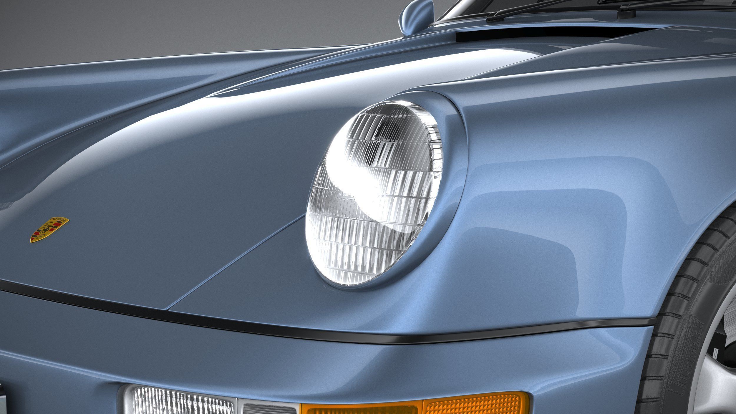 Porsche 911 964 Cabrio 1993 3D model_14