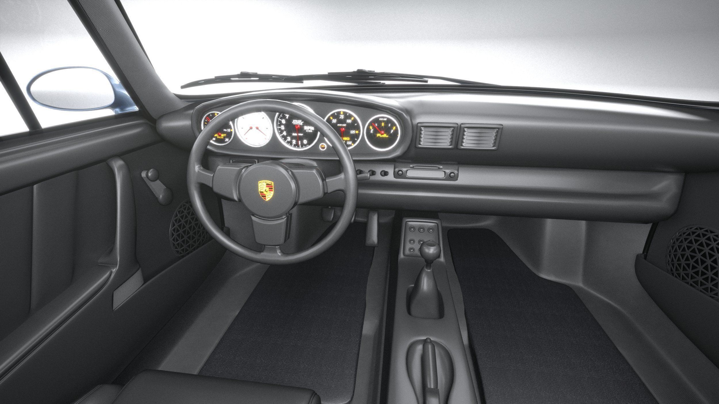 Porsche 911 964 Cabrio 1993 3D model_27