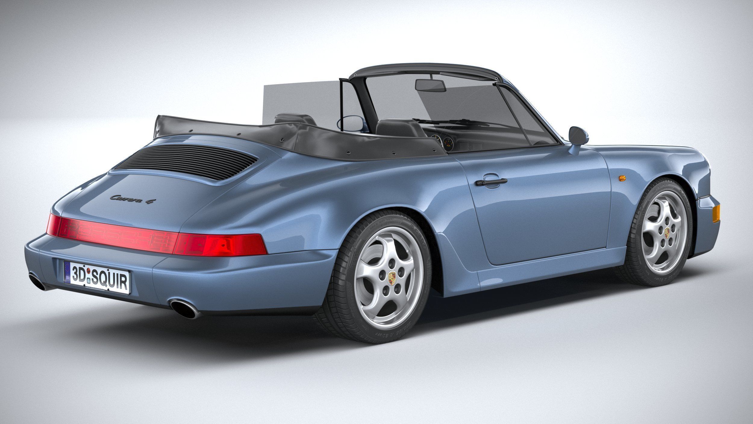 Porsche 911 964 Cabrio 1993 3D model_17
