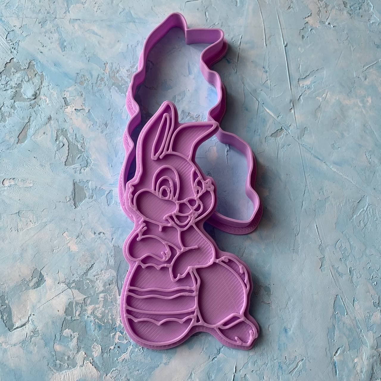 Easter bunny Cookie Cutter 3D print model_4