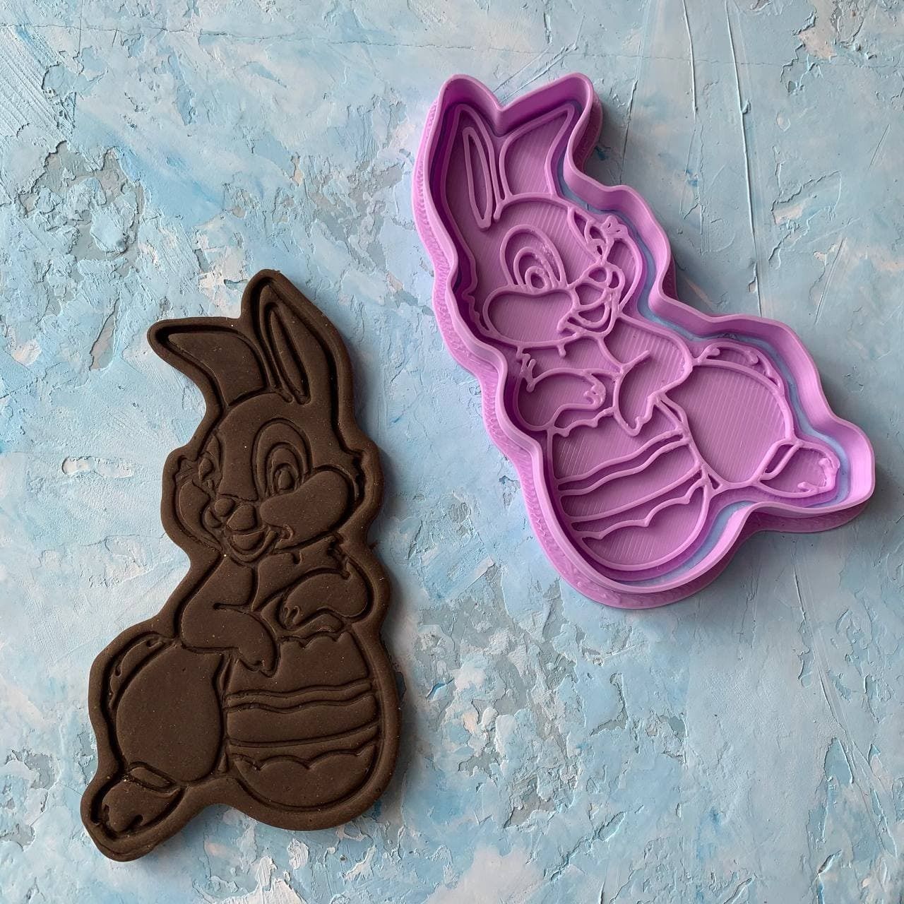 Easter bunny Cookie Cutter 3D print model_1